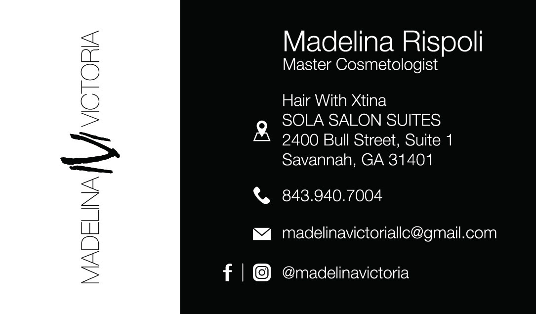 Hair Stylist Branding - Business Card Back