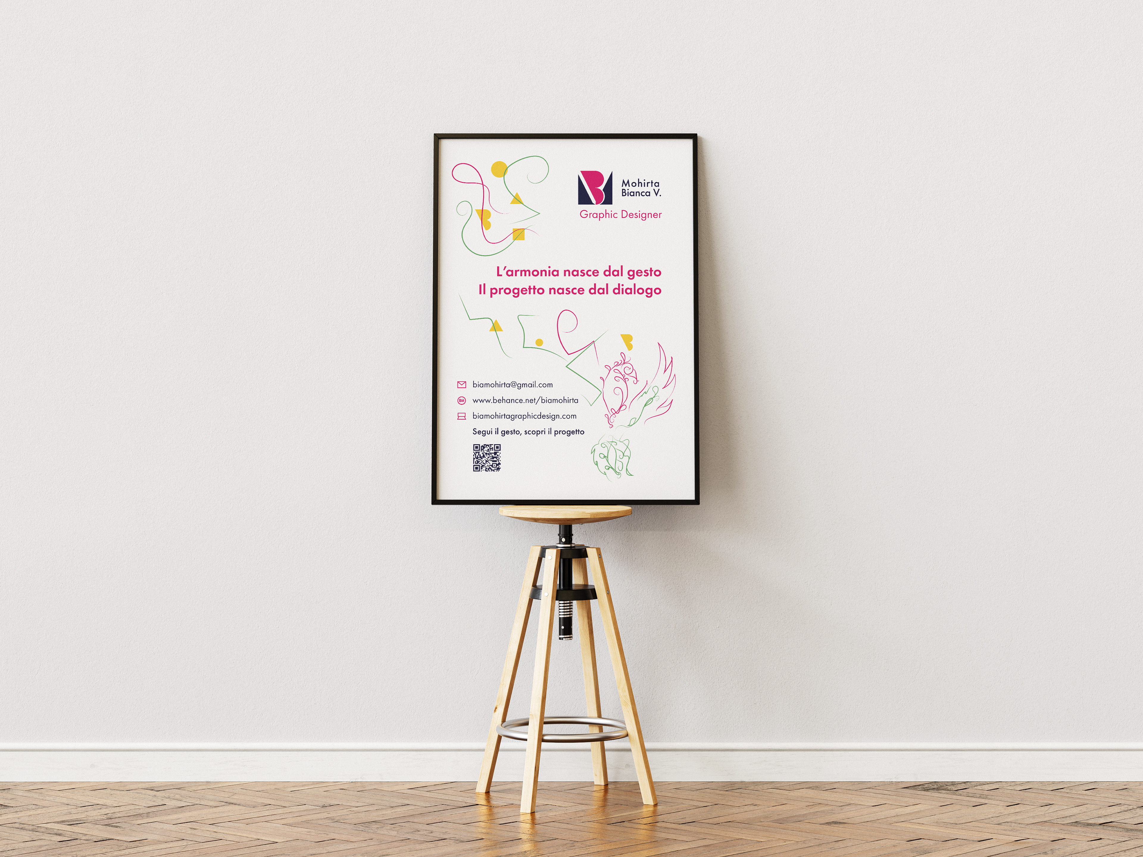 Locandina nello studio