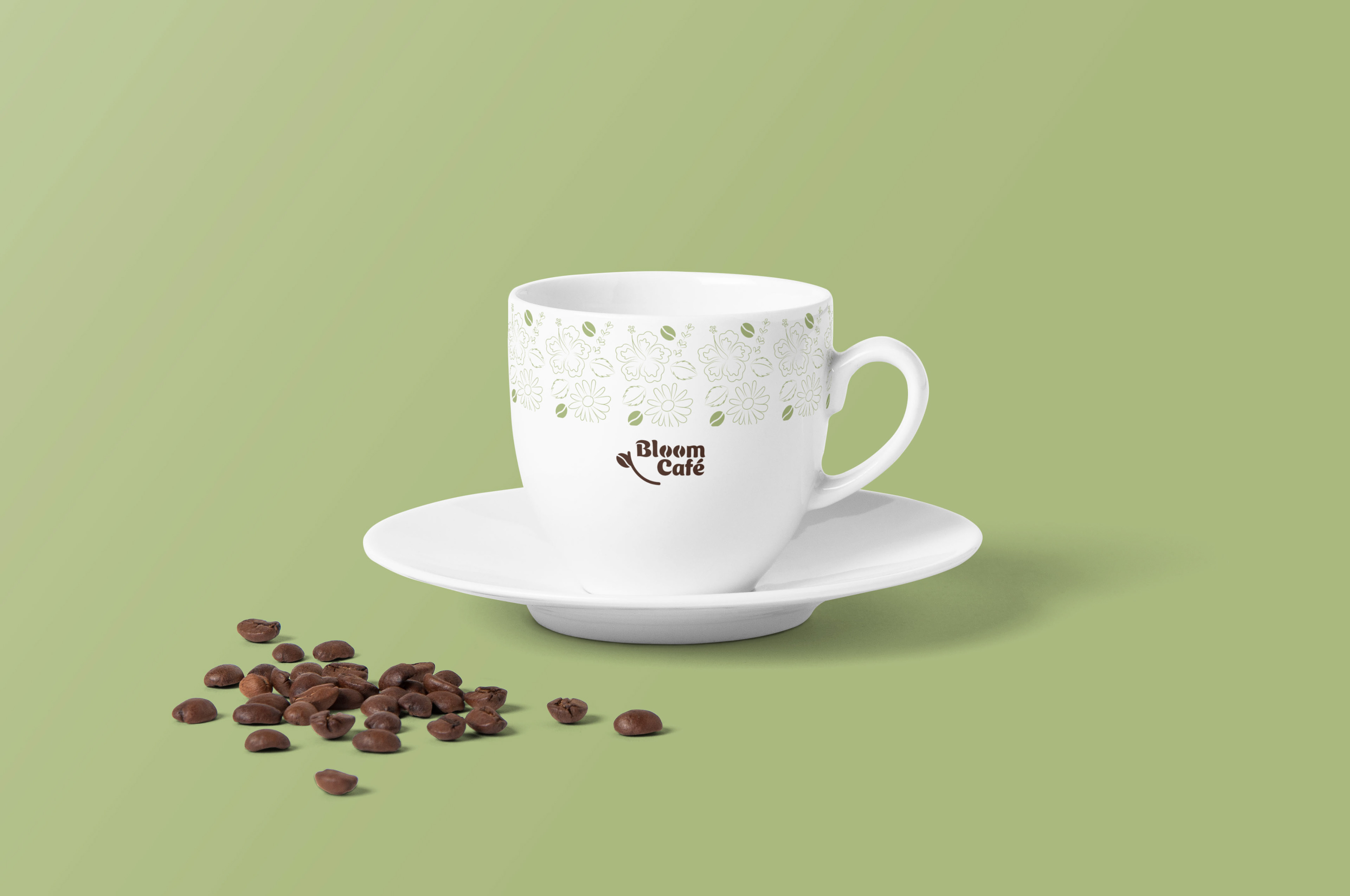 Product Branding: Il pattern botanico arricchisce l'esperienza sensoriale durante la degustazione.