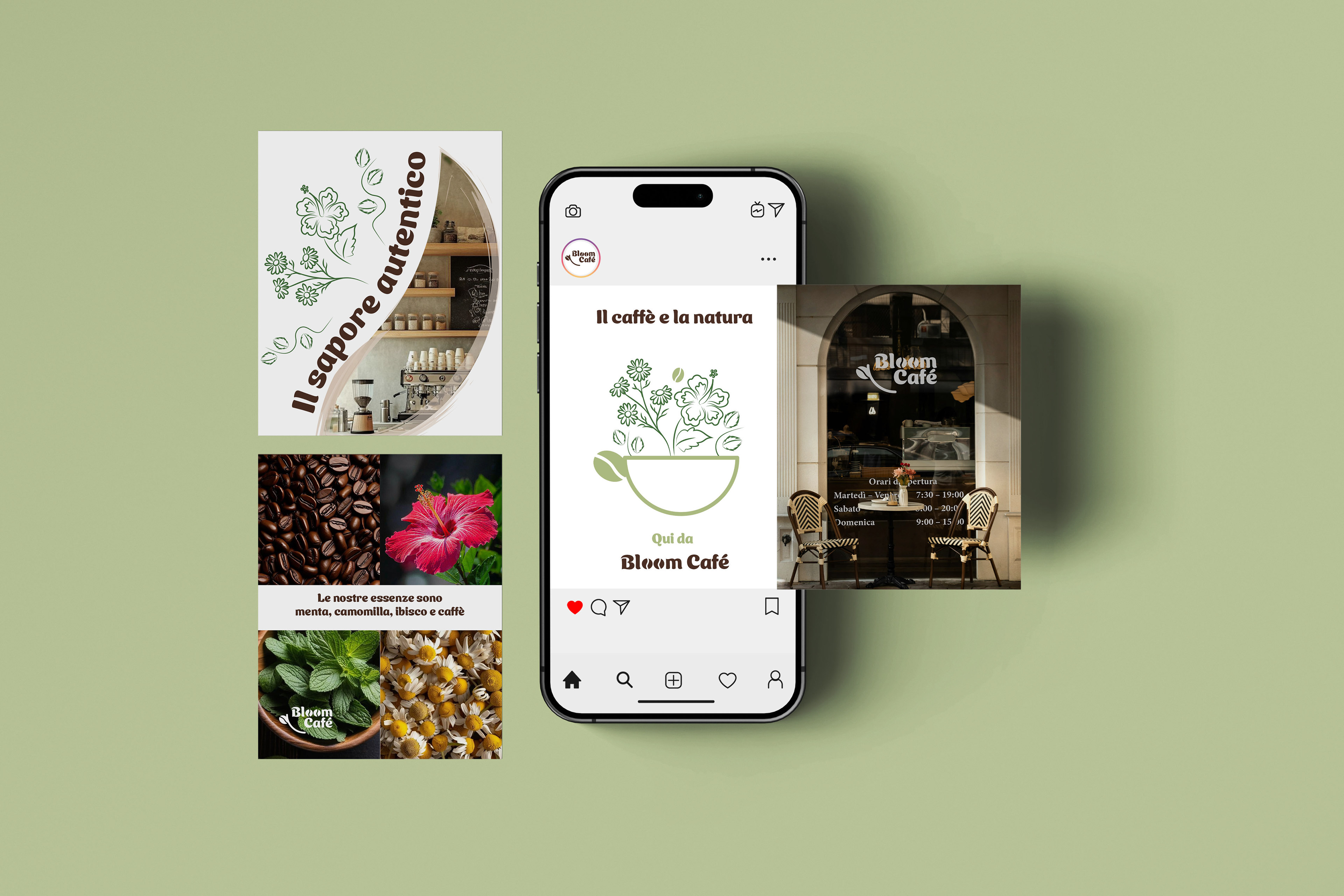 Social Media Kit: Lo storytelling del brand declinato per le piattaforme digitali attraverso un mix di grafica e scatti materici.