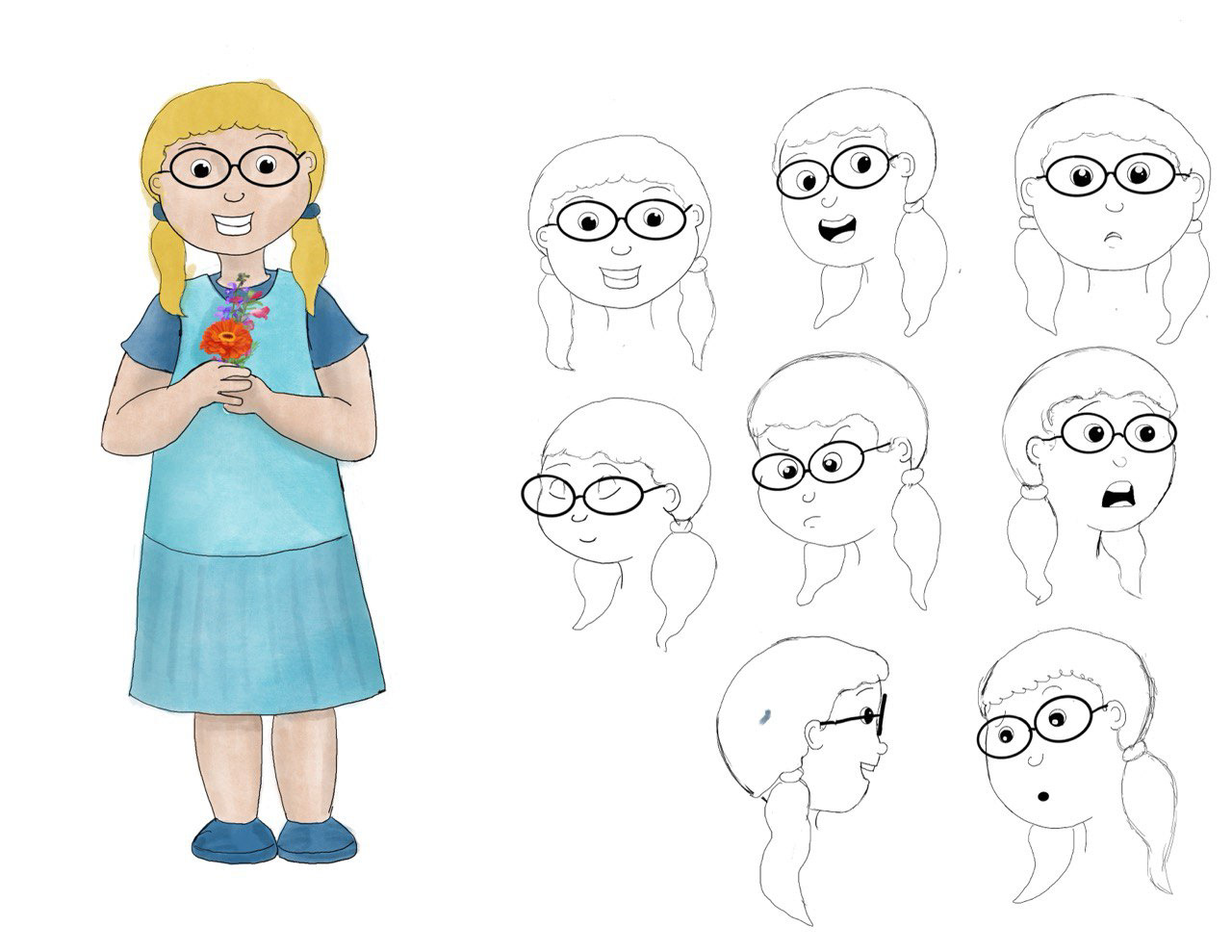 Character Sketches - "Sally" (2025)