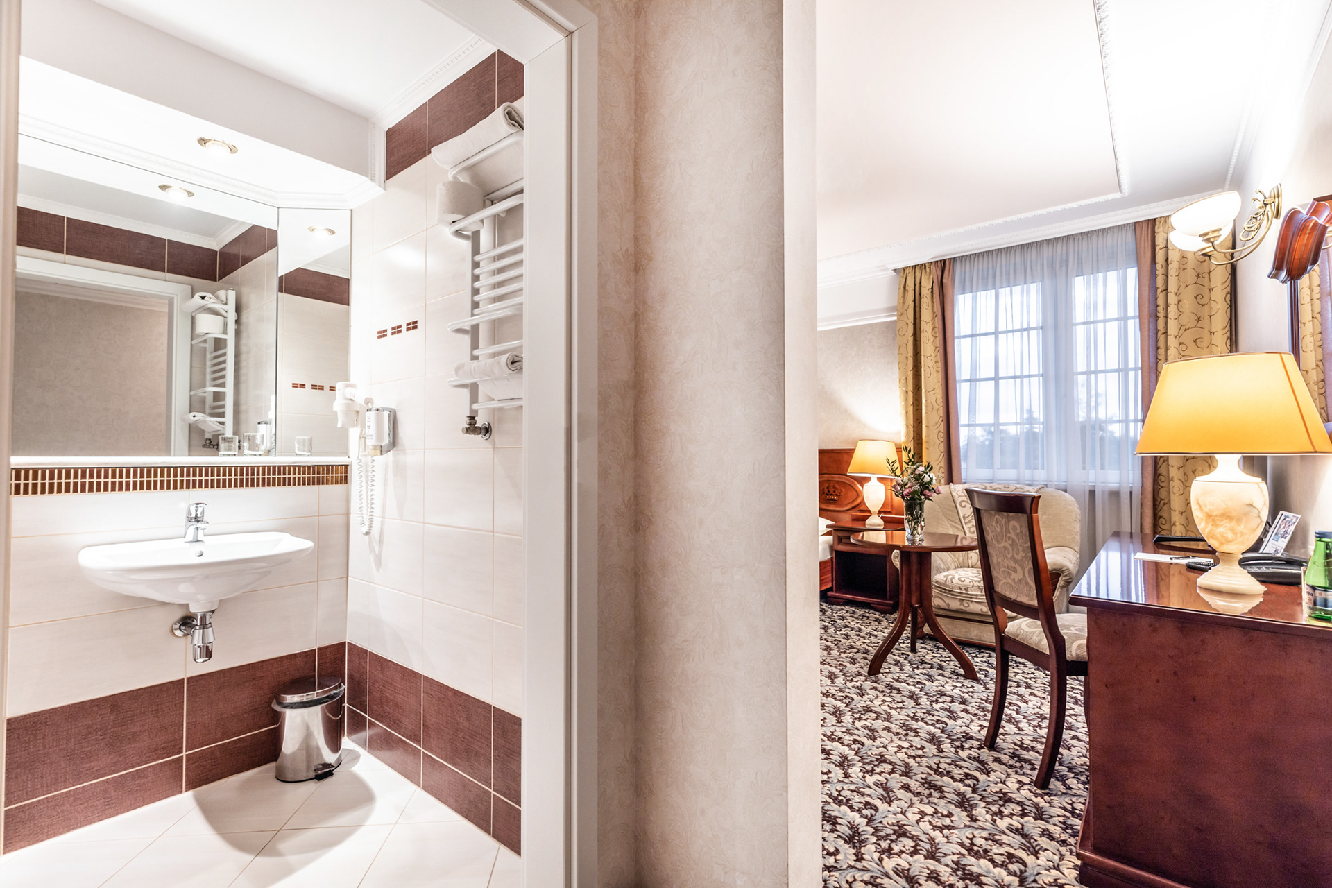 Jeden z pokoi Hotelu Windsor w Jachrance