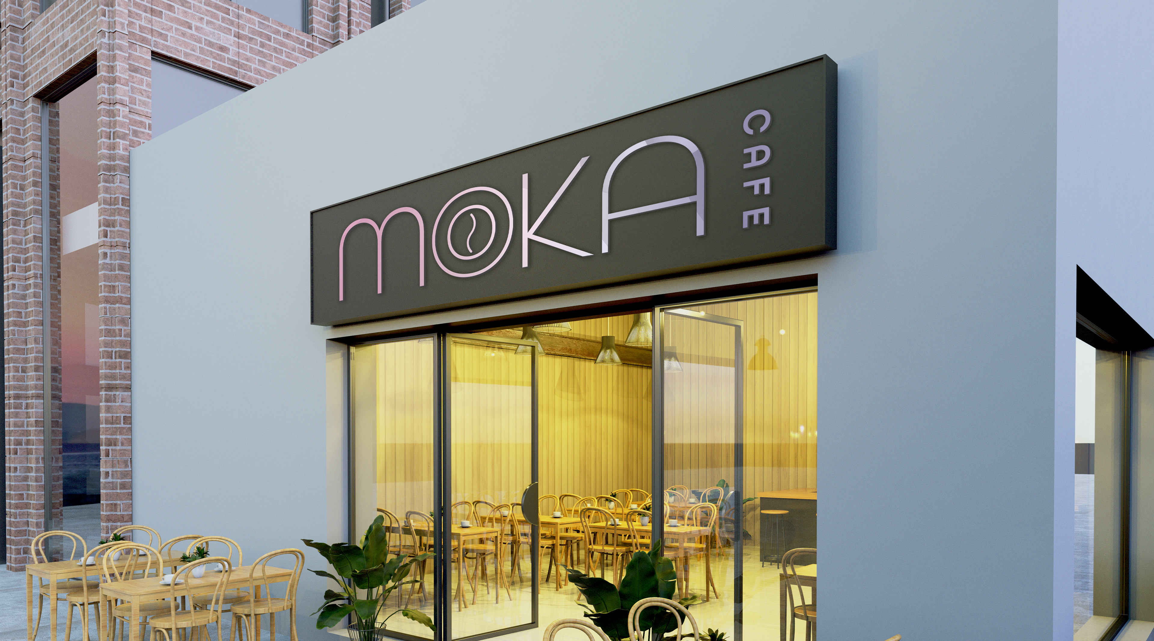 Moka Cafe Storefront © 2025 Anelise Marques
