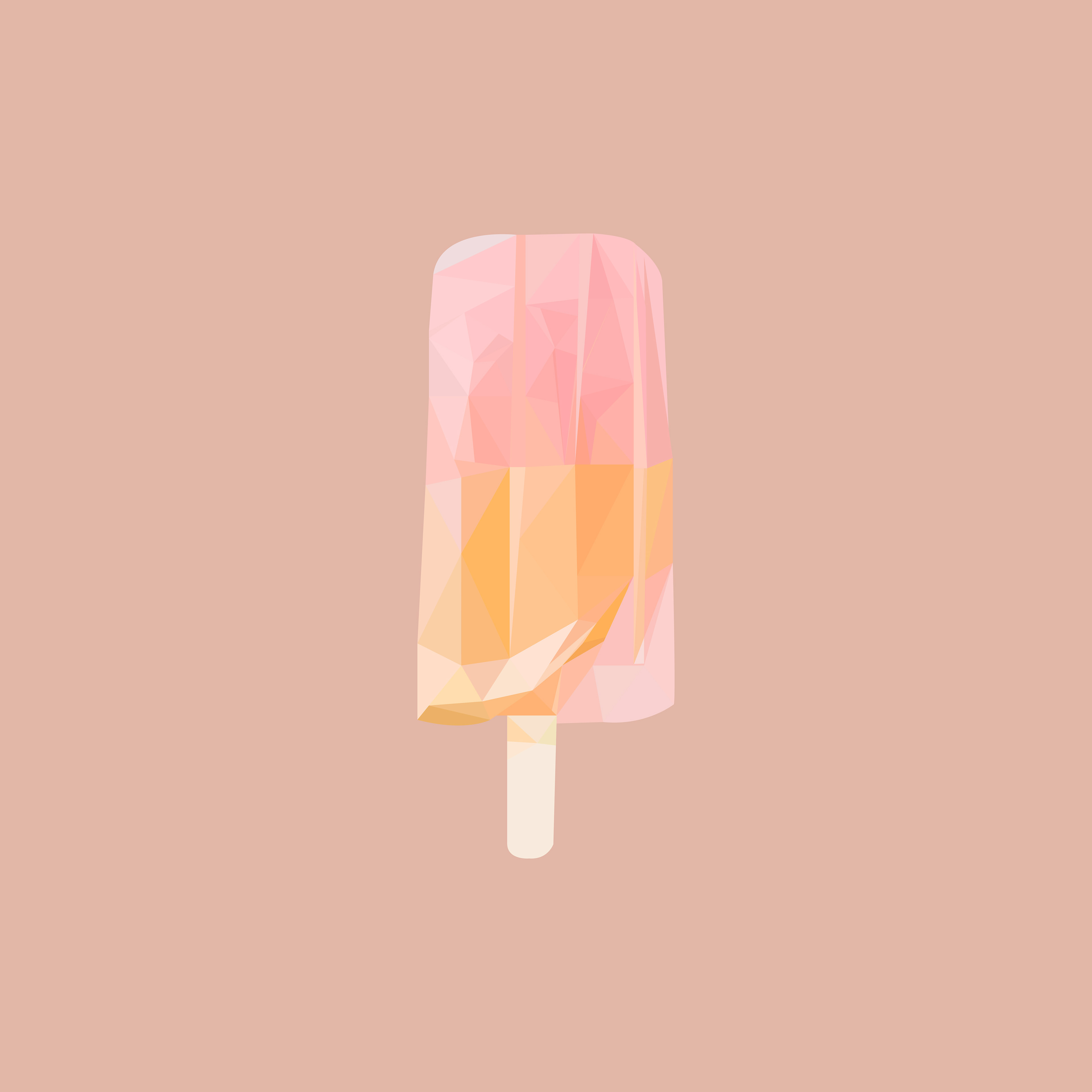 Polygonal Artwork - Ice Lolly
