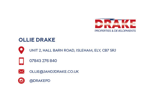 Drake Properties & Developments - Business Card (Back)