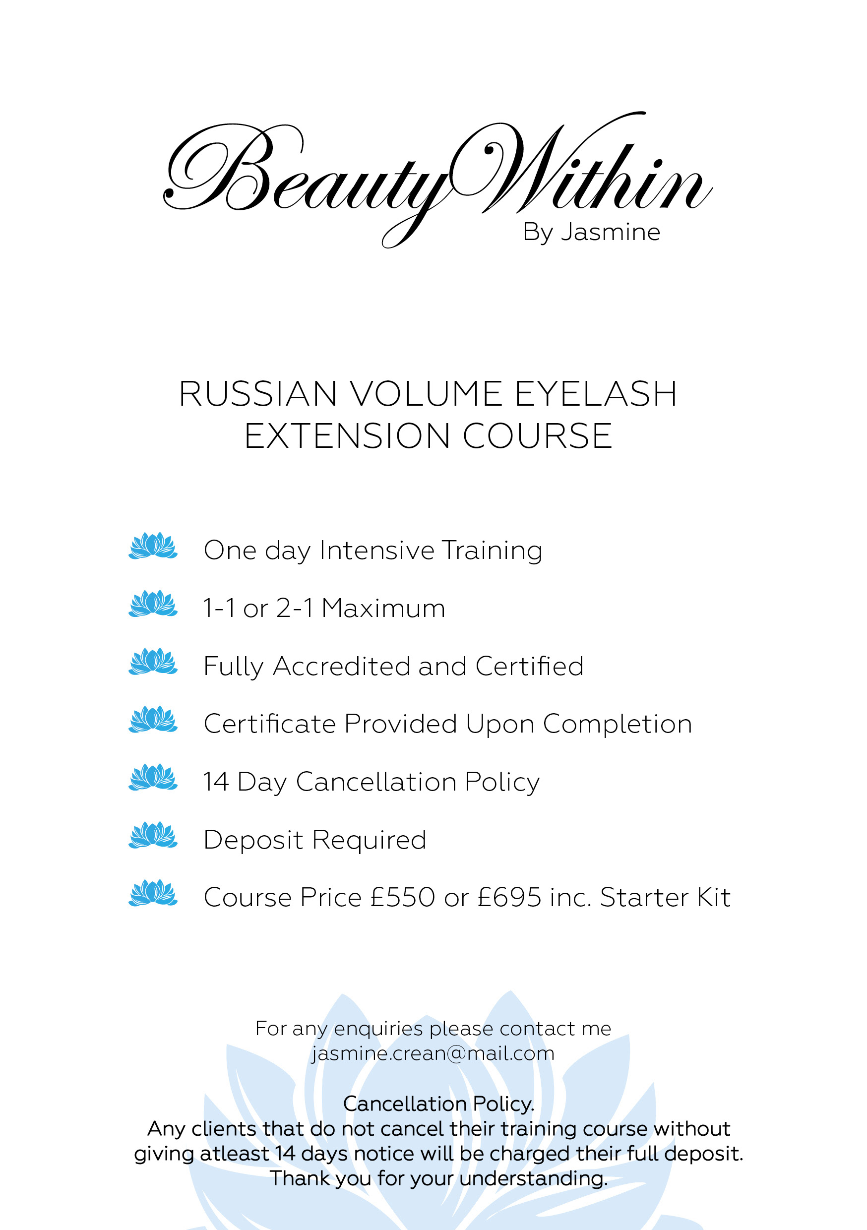 Beauty Within - Course Information