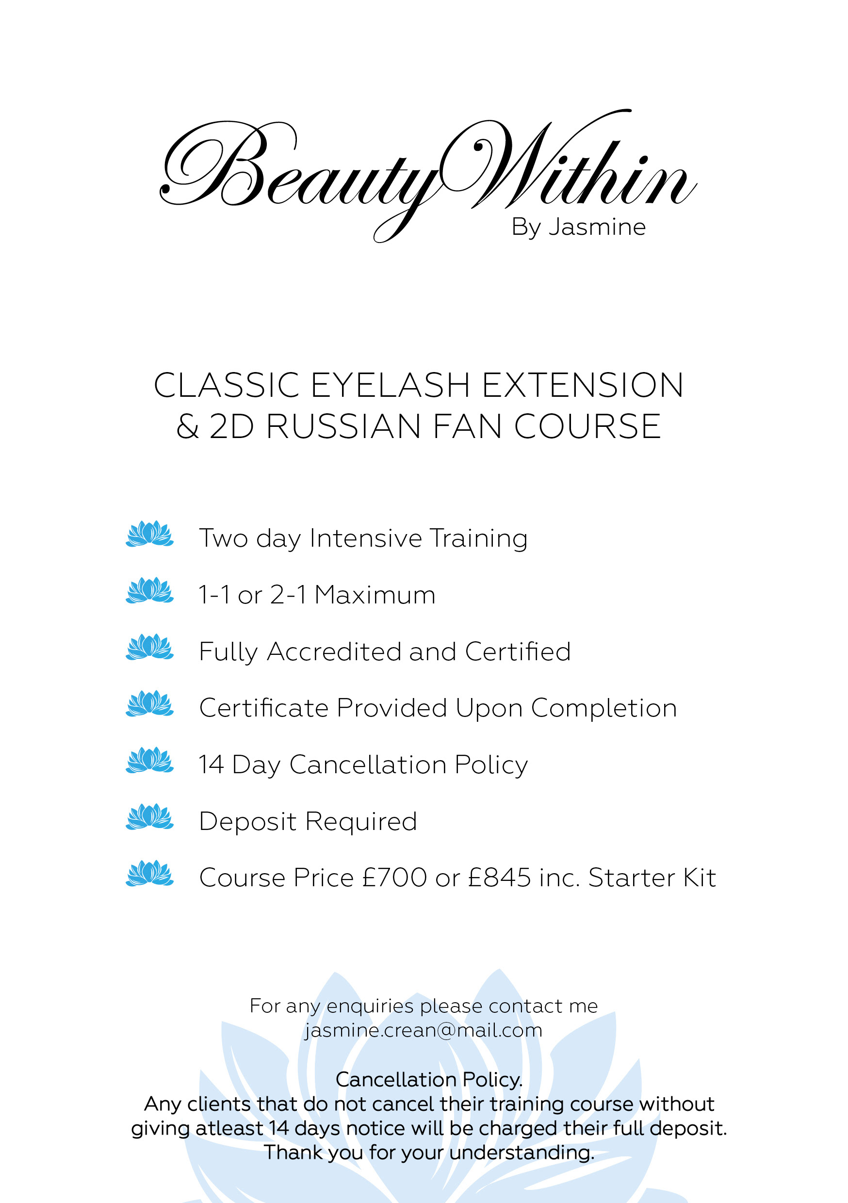 Beauty Within - Course Information