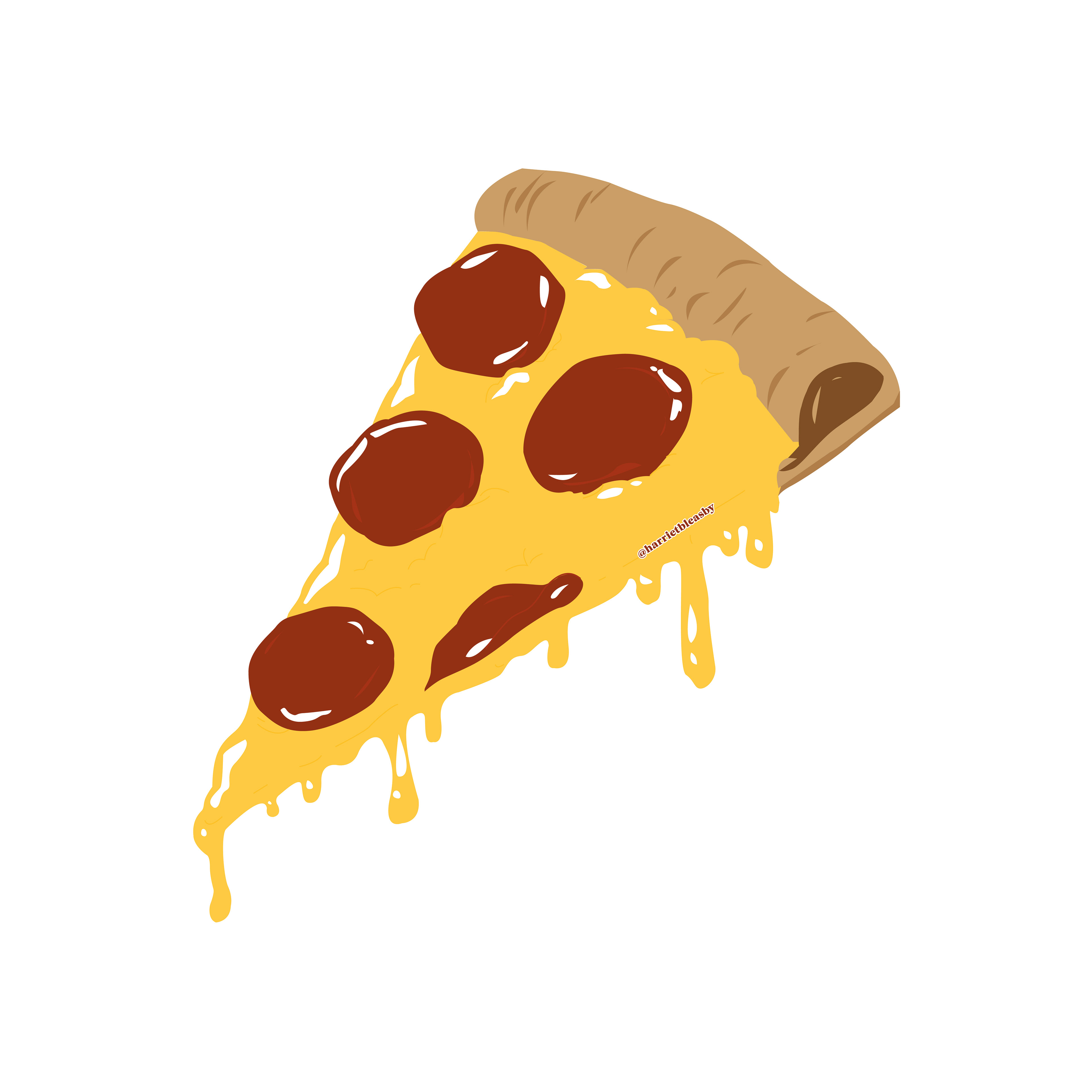 Digital Illustration - Pizza