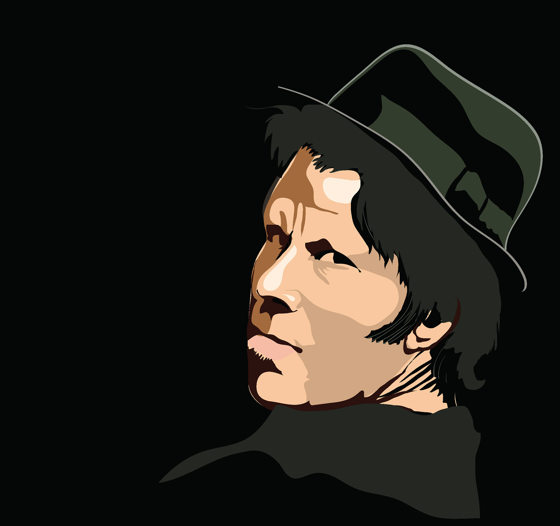 Digital illustration- Tom Waits