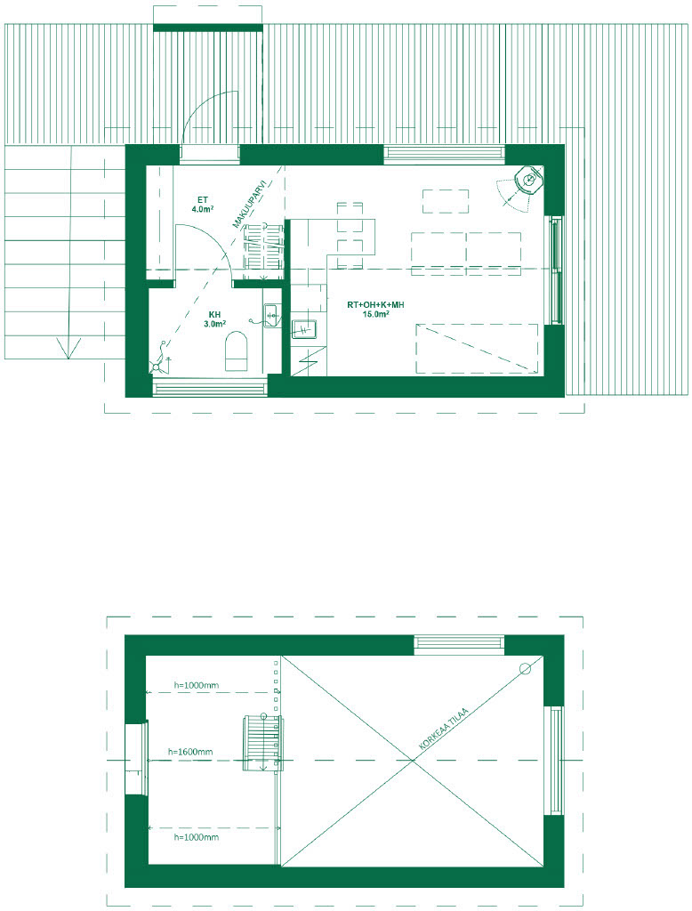 Floor plan without ramp + loft.