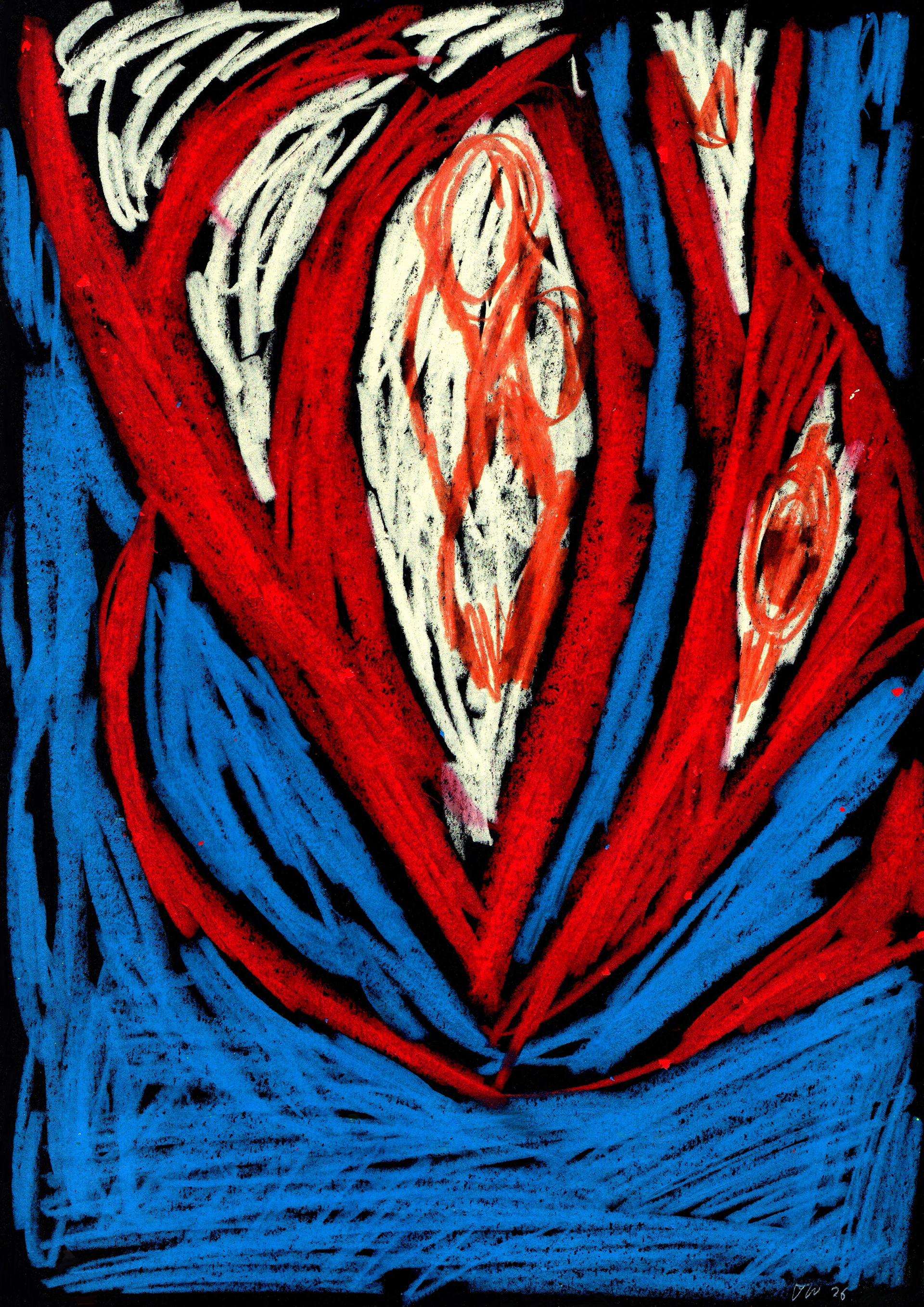 Rood Op Blauw 29,5 x 21
