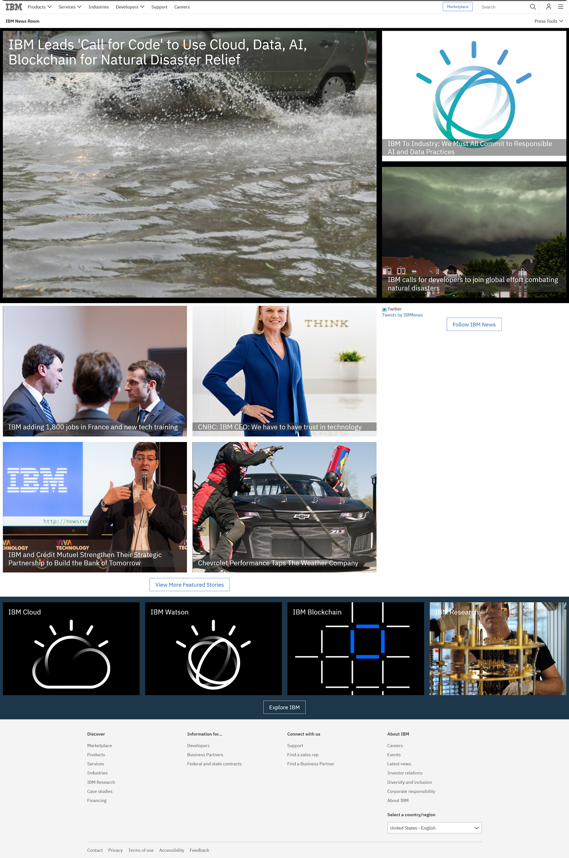 The first phase of the redesign aligned with IBM's social-first strategy, featuring media rich, sharable assets.