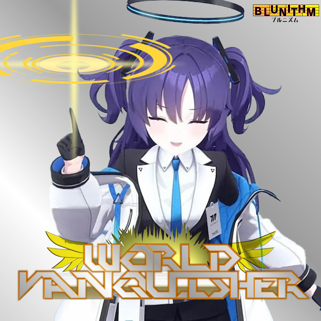 ブルアカ公式チャンネルの動画でWorld Vanquisherのポーズをした #Photoshop