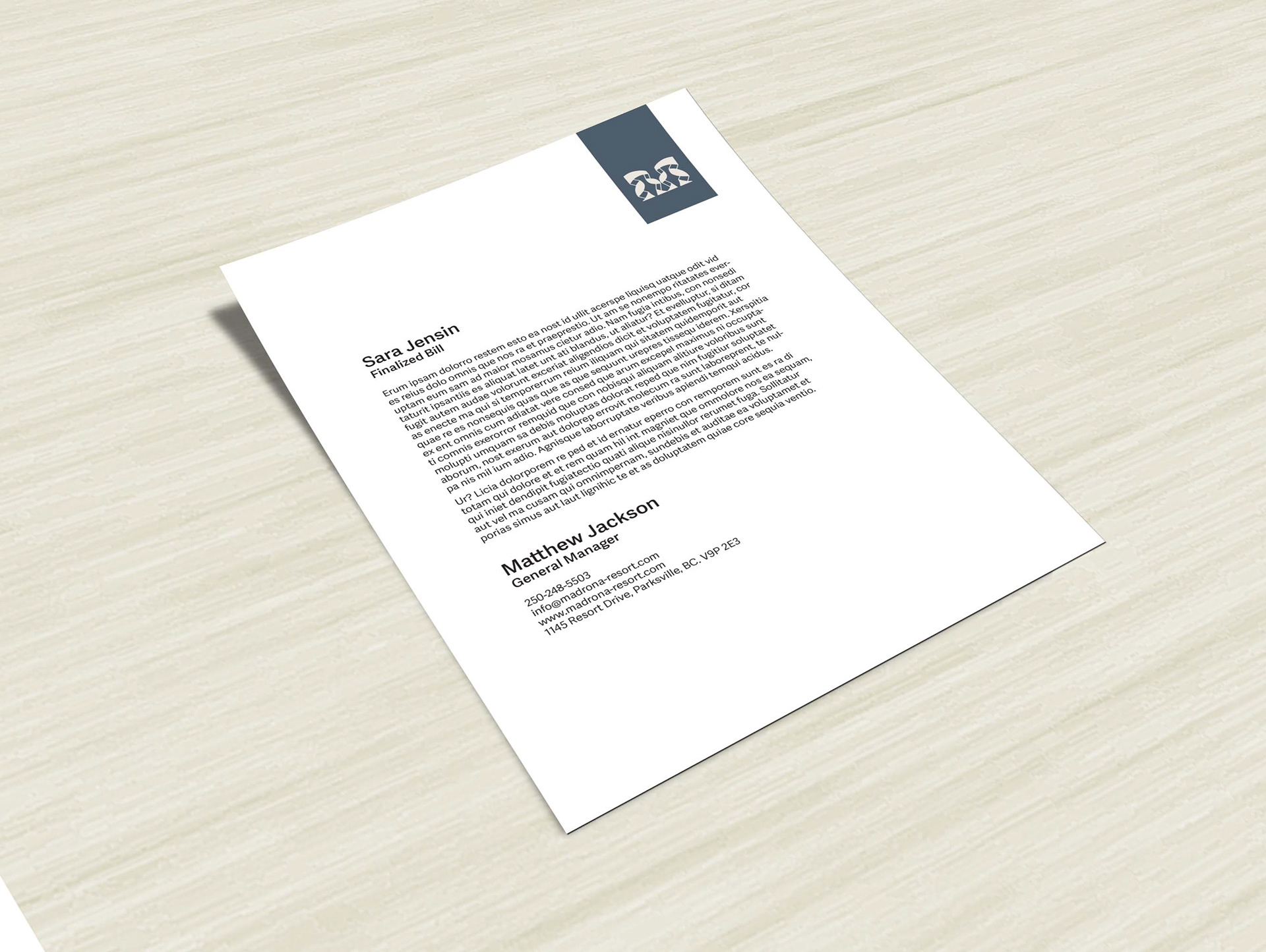 Custom Letterhead