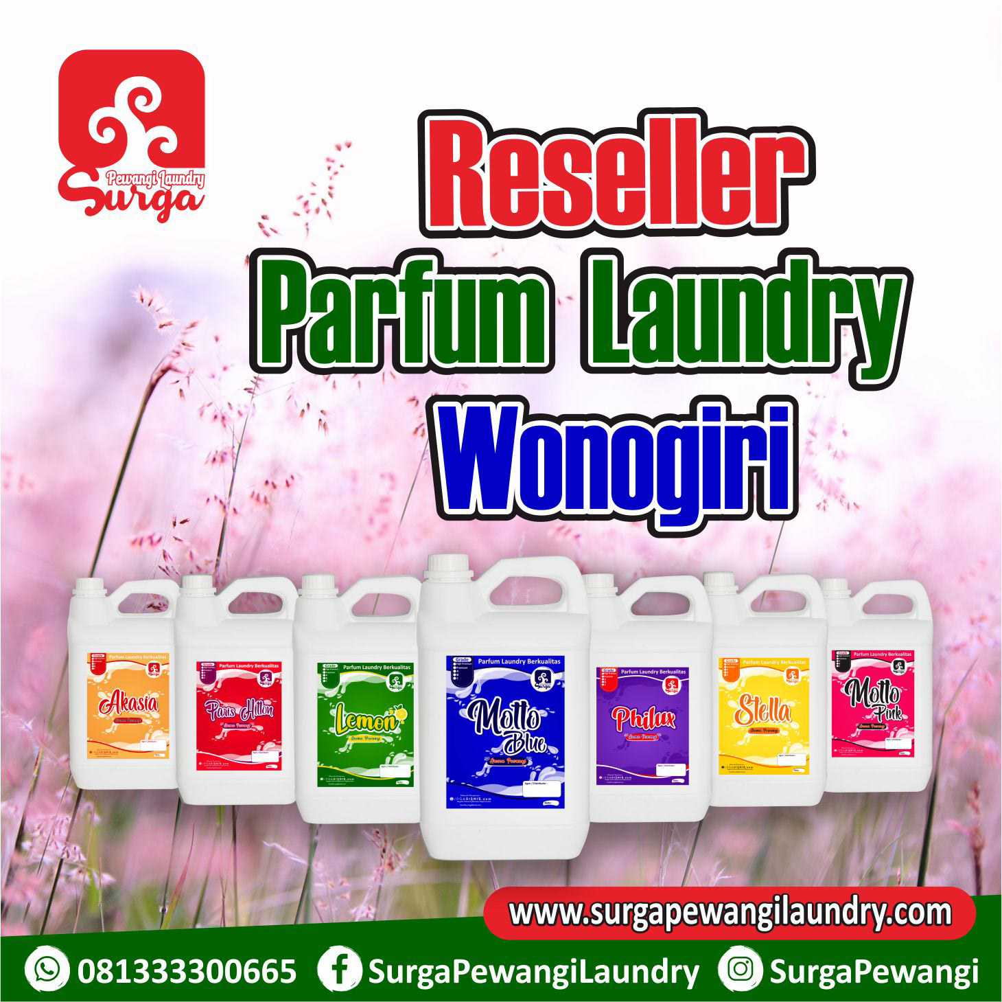 parfum laundry wonogiri surga pewangi laundry
