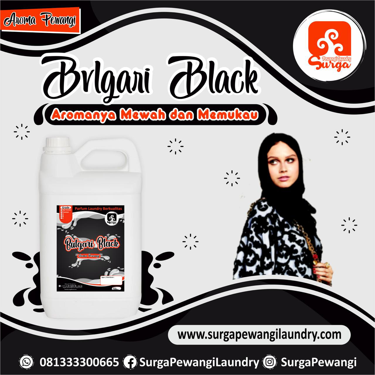 pewangi laundry aroma bvlgari black
