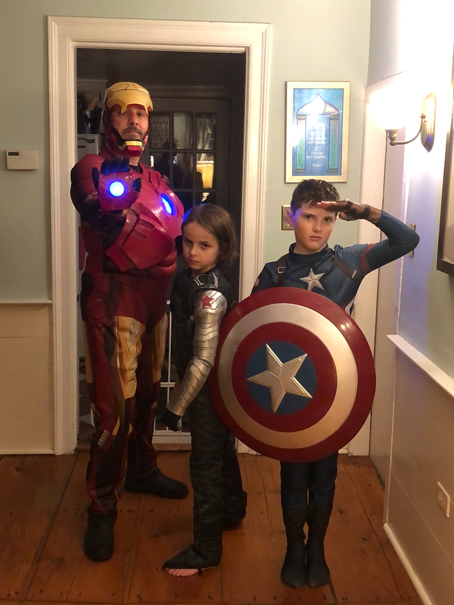 Iron Man, Bucky & Cap