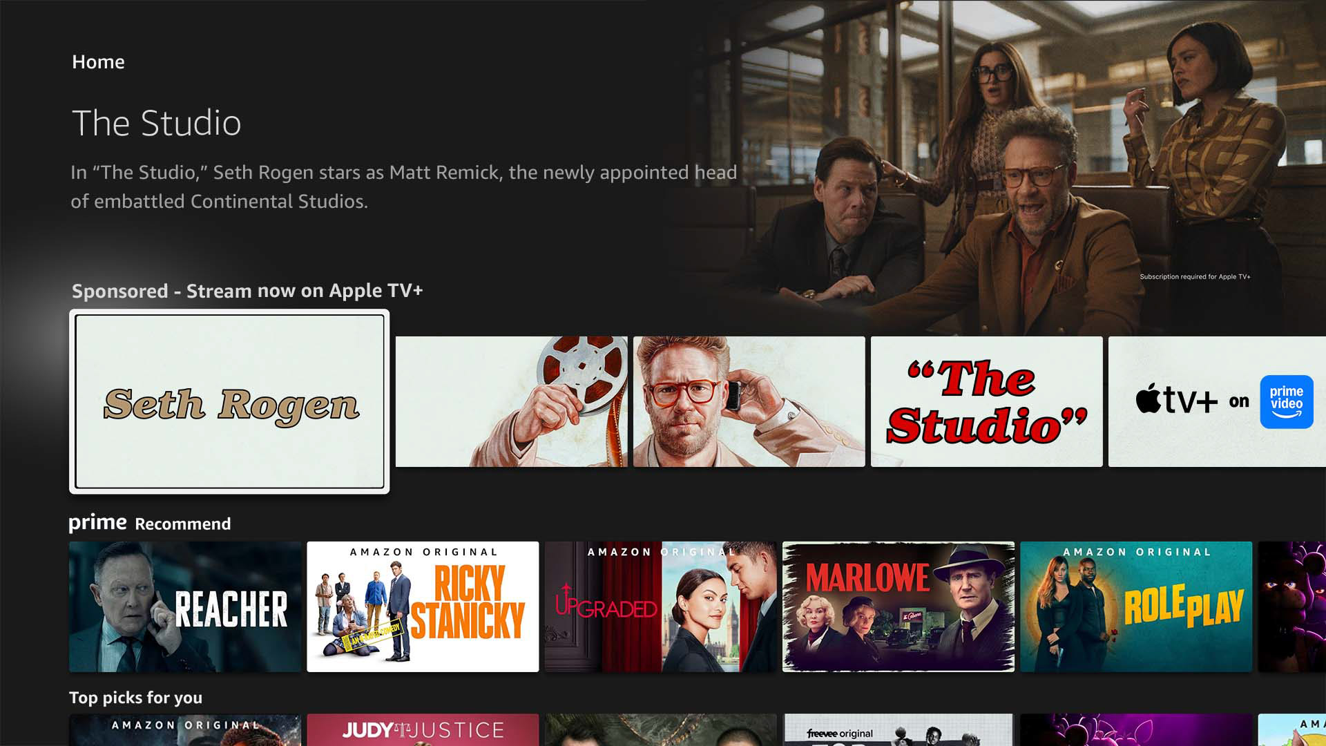 Amazon Content Customized Row