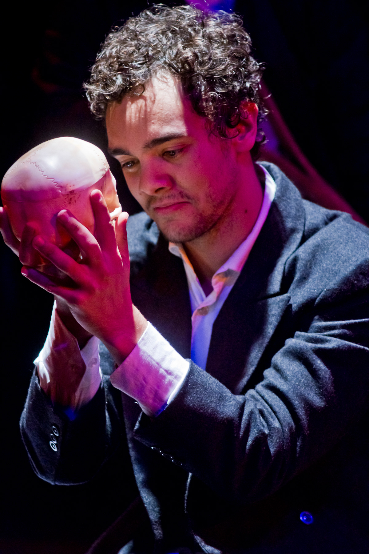 Luccas Papp portrait in "Hamlet" play.