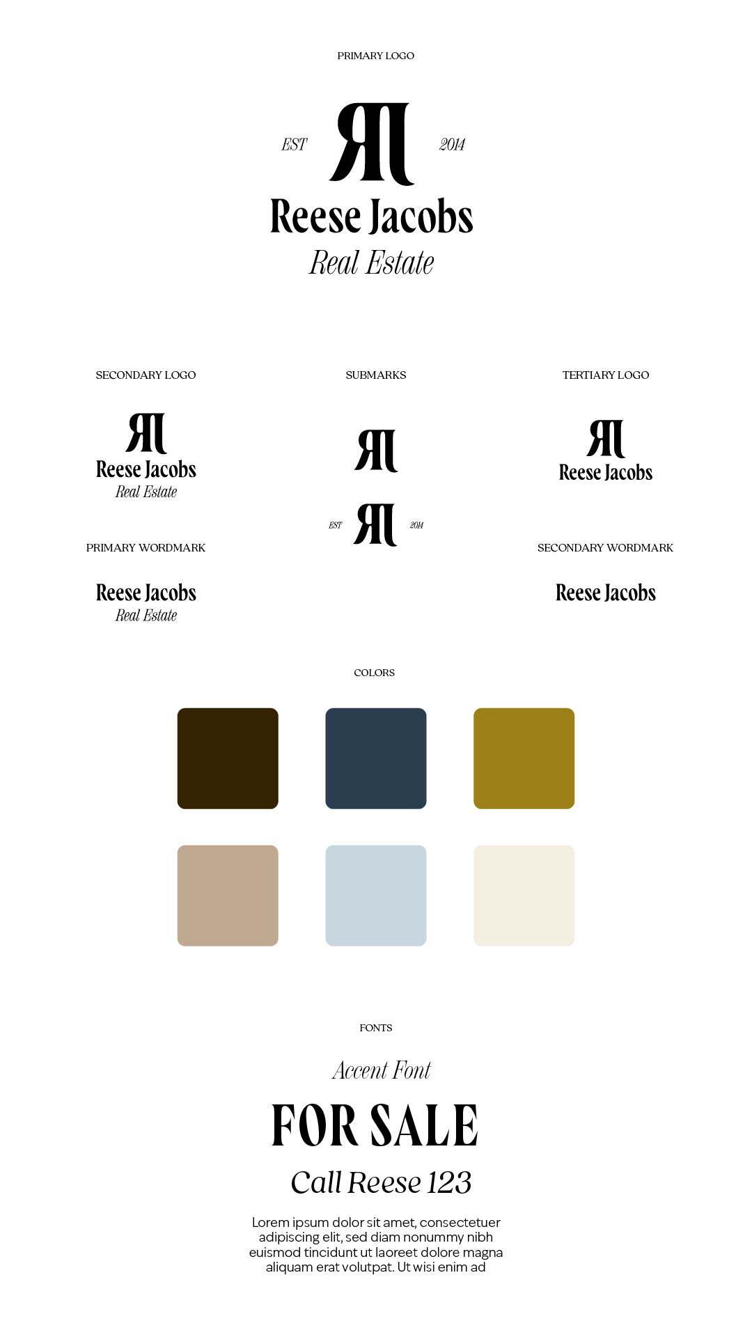Brand Style Sheet.