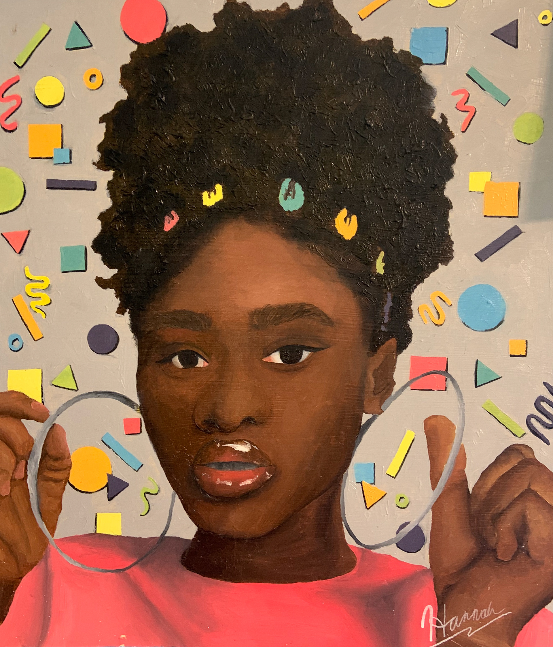 Hannah Donelan, Agnes(2020), Oil on chip board