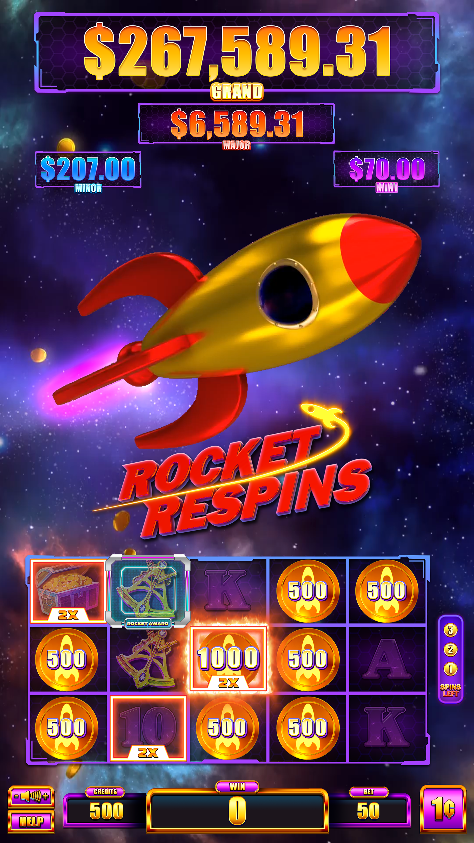 Rocket Respins Bonus: Rocket Award