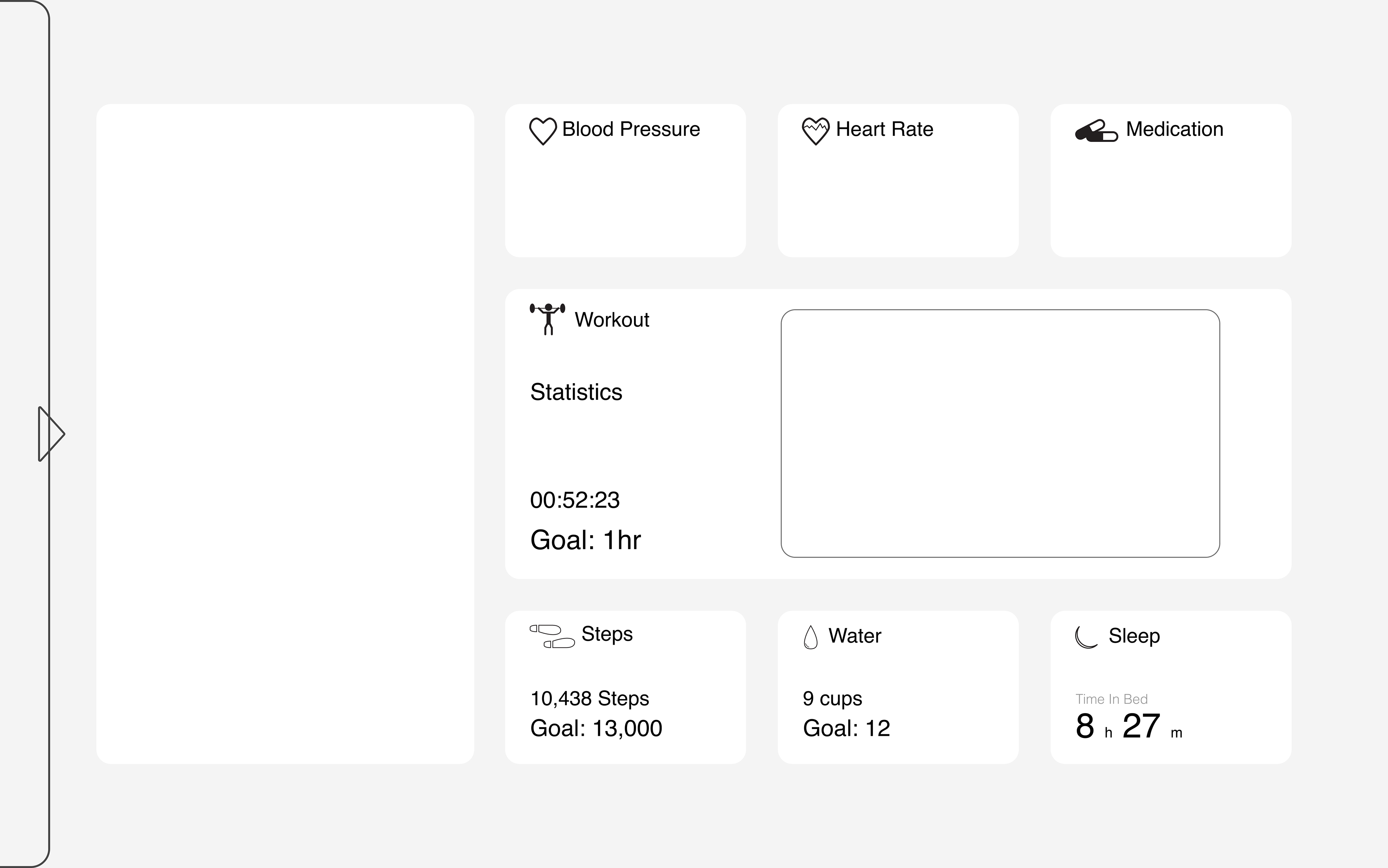 Desktop Wireframe Dashboard