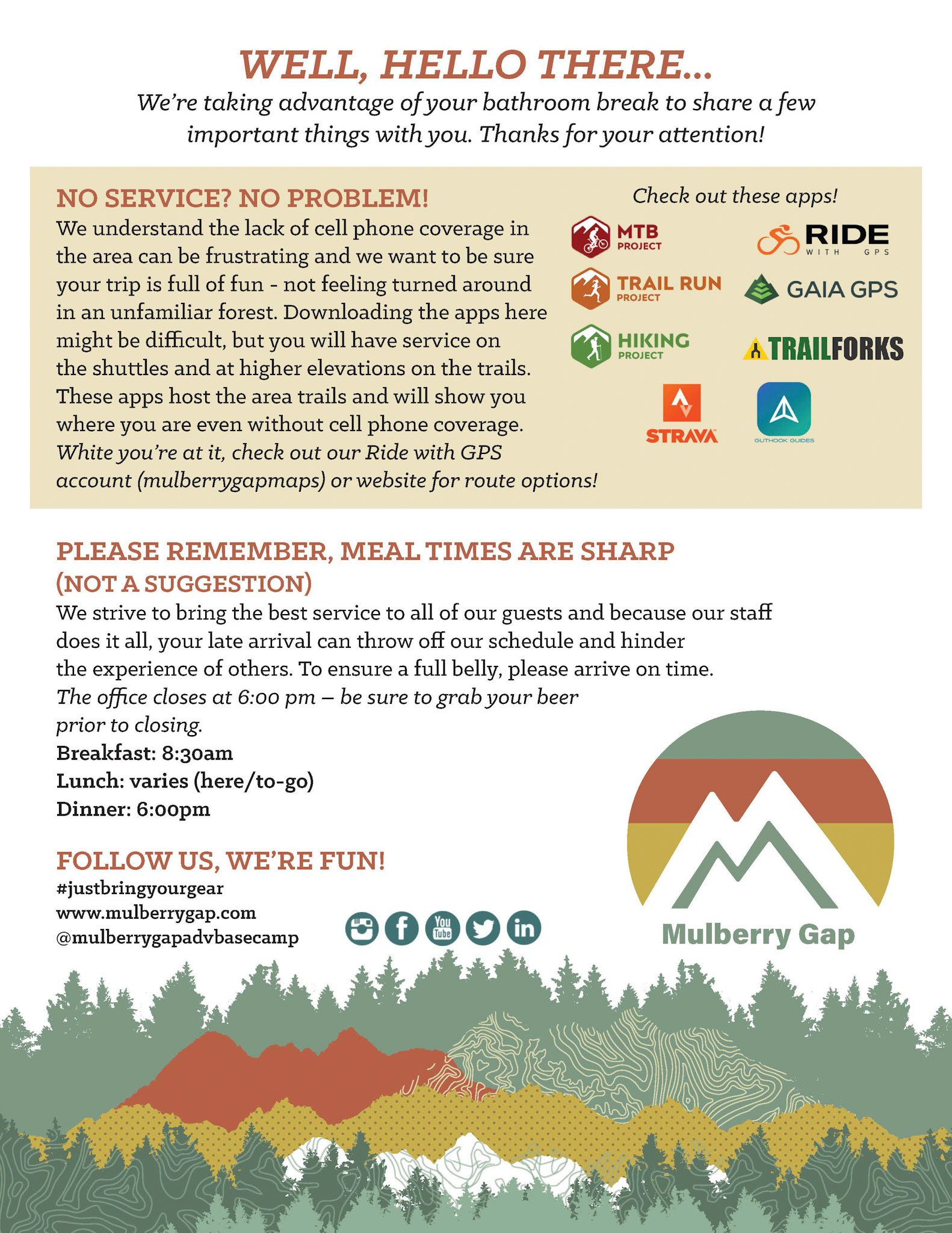 Redesign of existing informational sheet created with new branding.