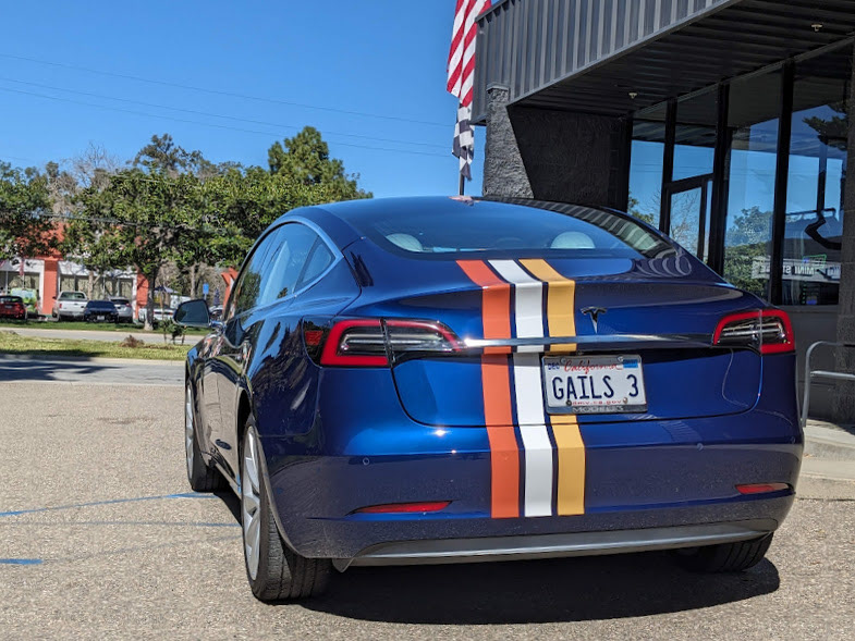 Tesla Model 3 Striping & Coating