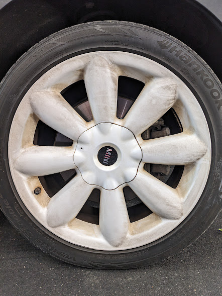 Mini Cooper Wheels Before Restore