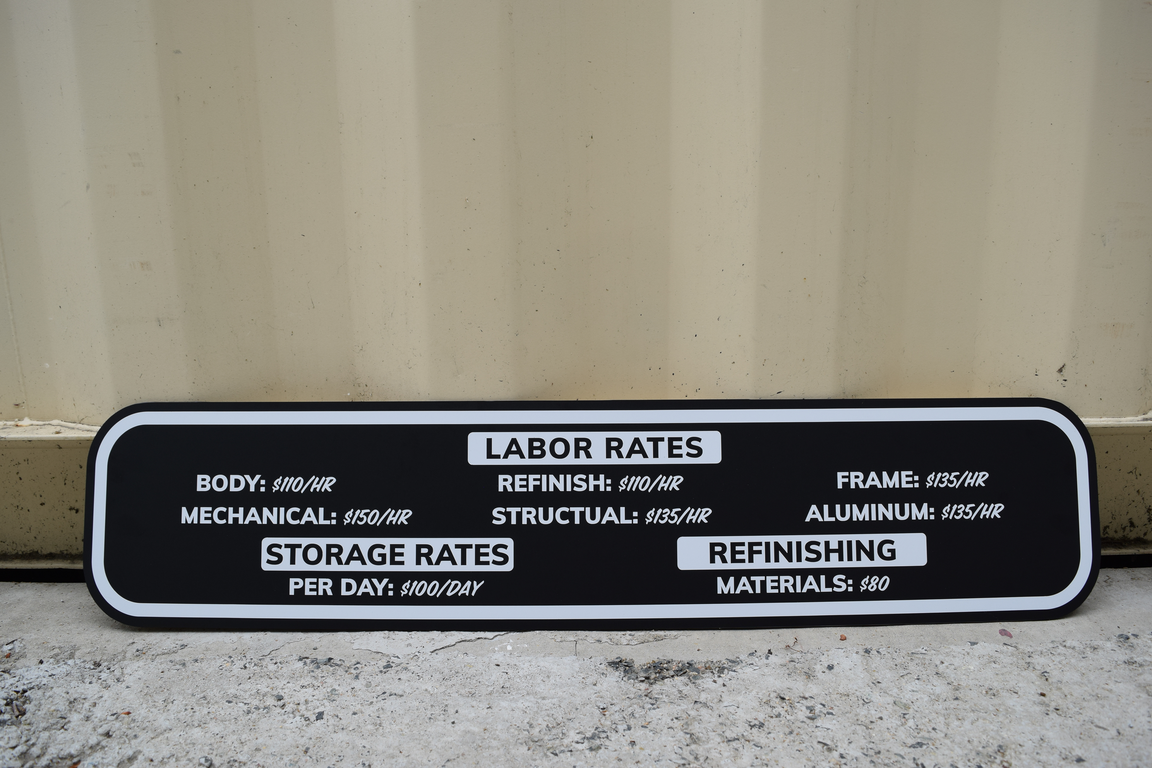 Rigid Signage - Designed and Produced - San Luis Obispo