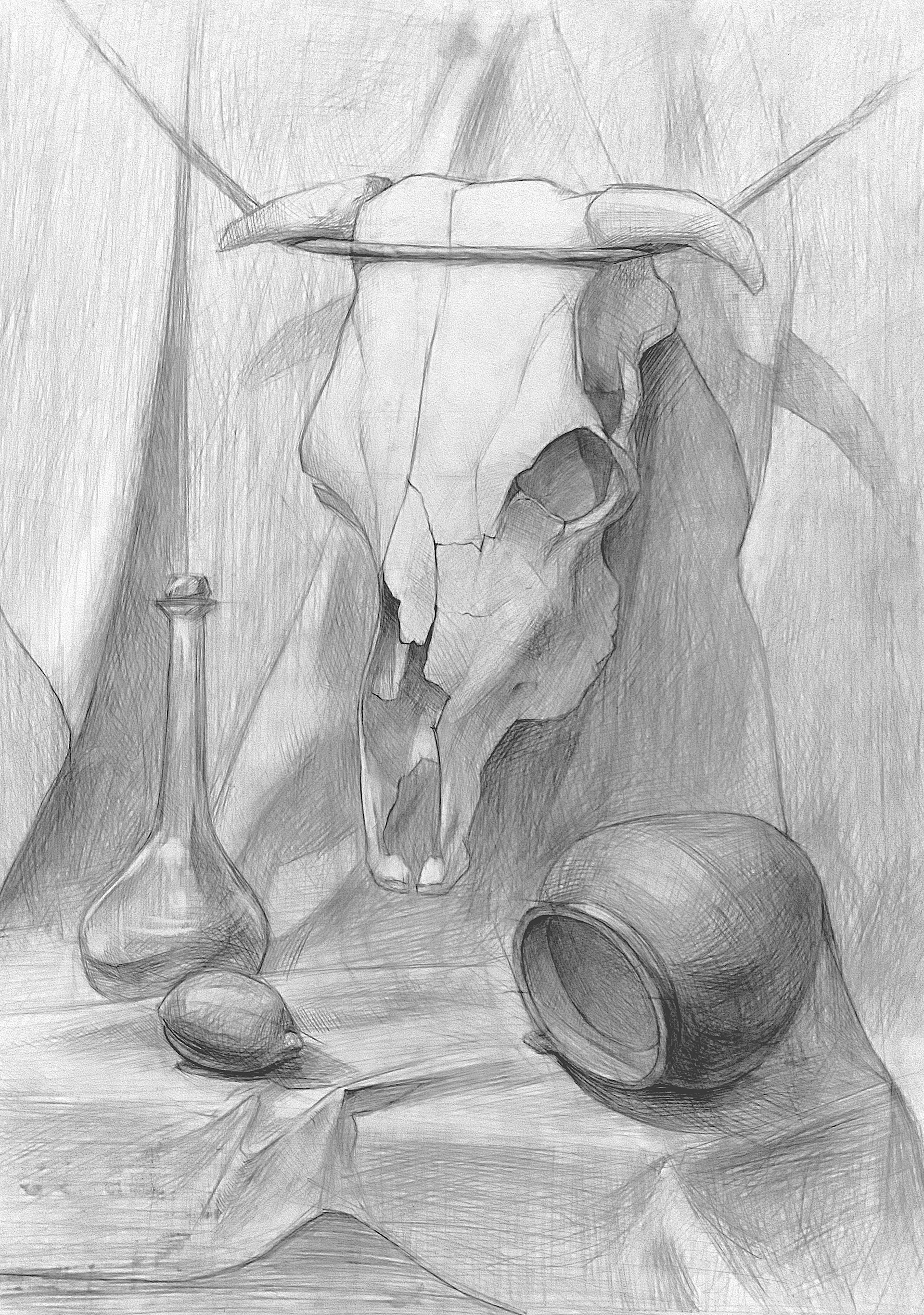 Untitled, pencil on paper, 2021.