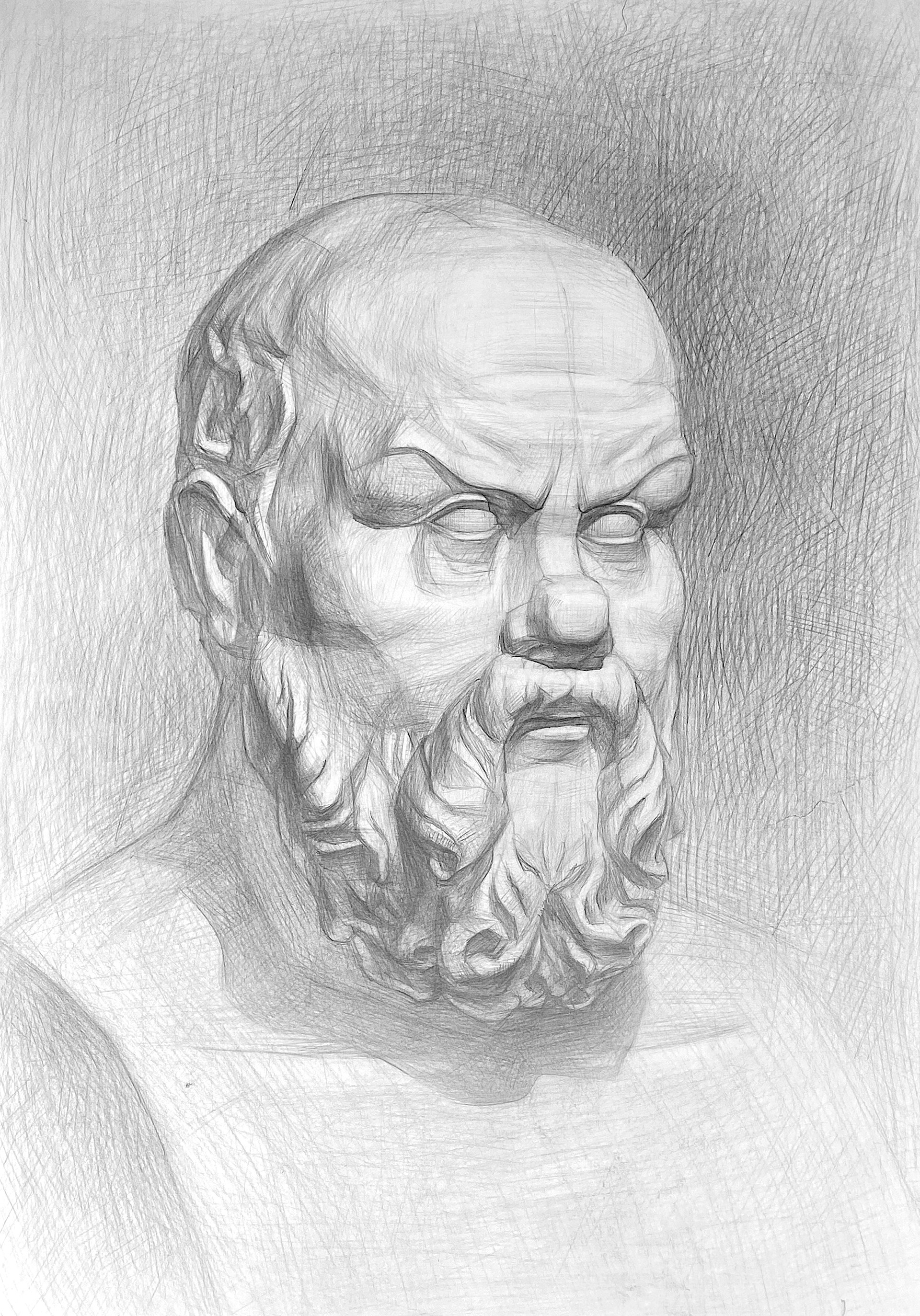 Untitled, pencil on paper, 2021.