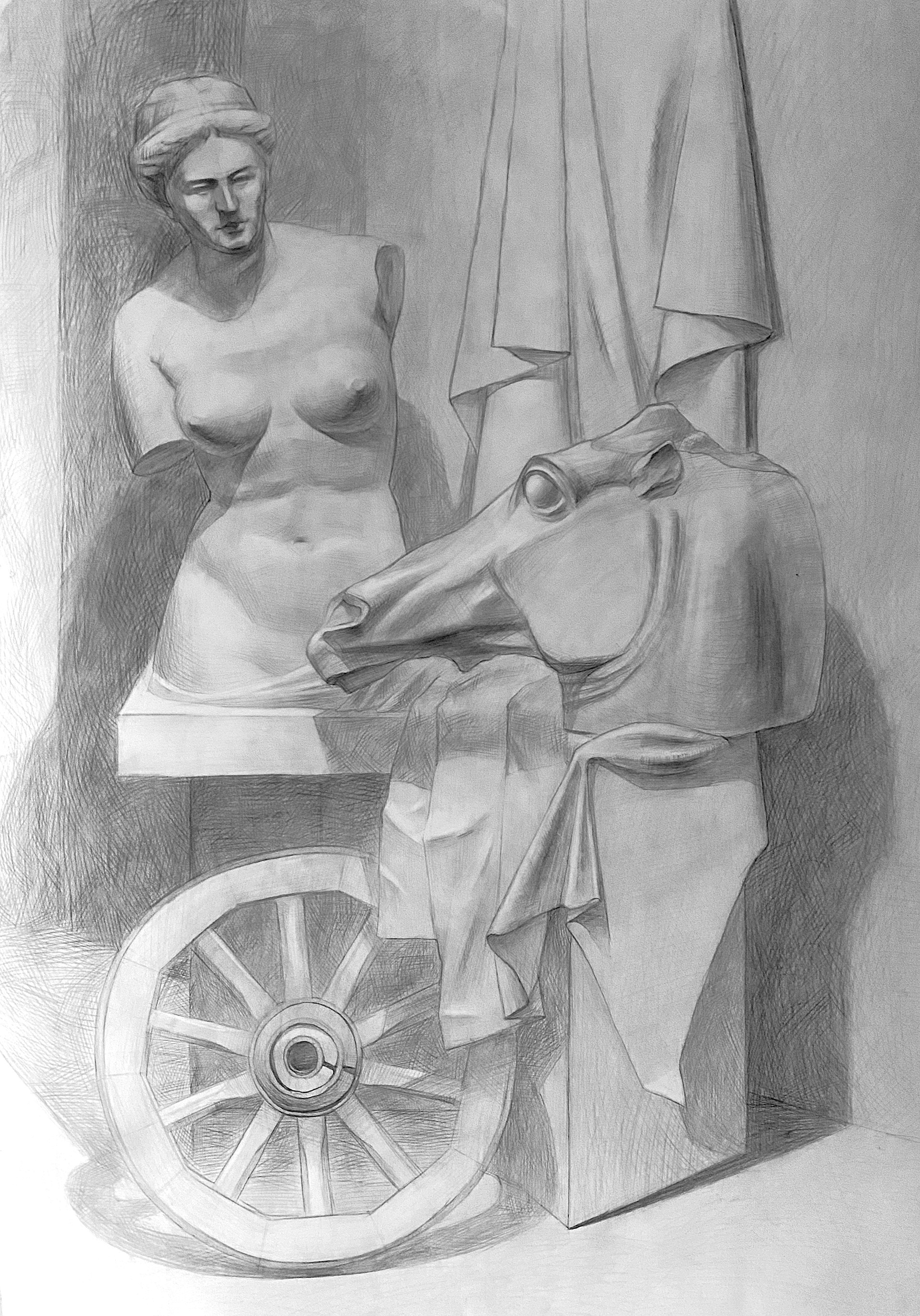 Untitled, pencil on paper, 2022.