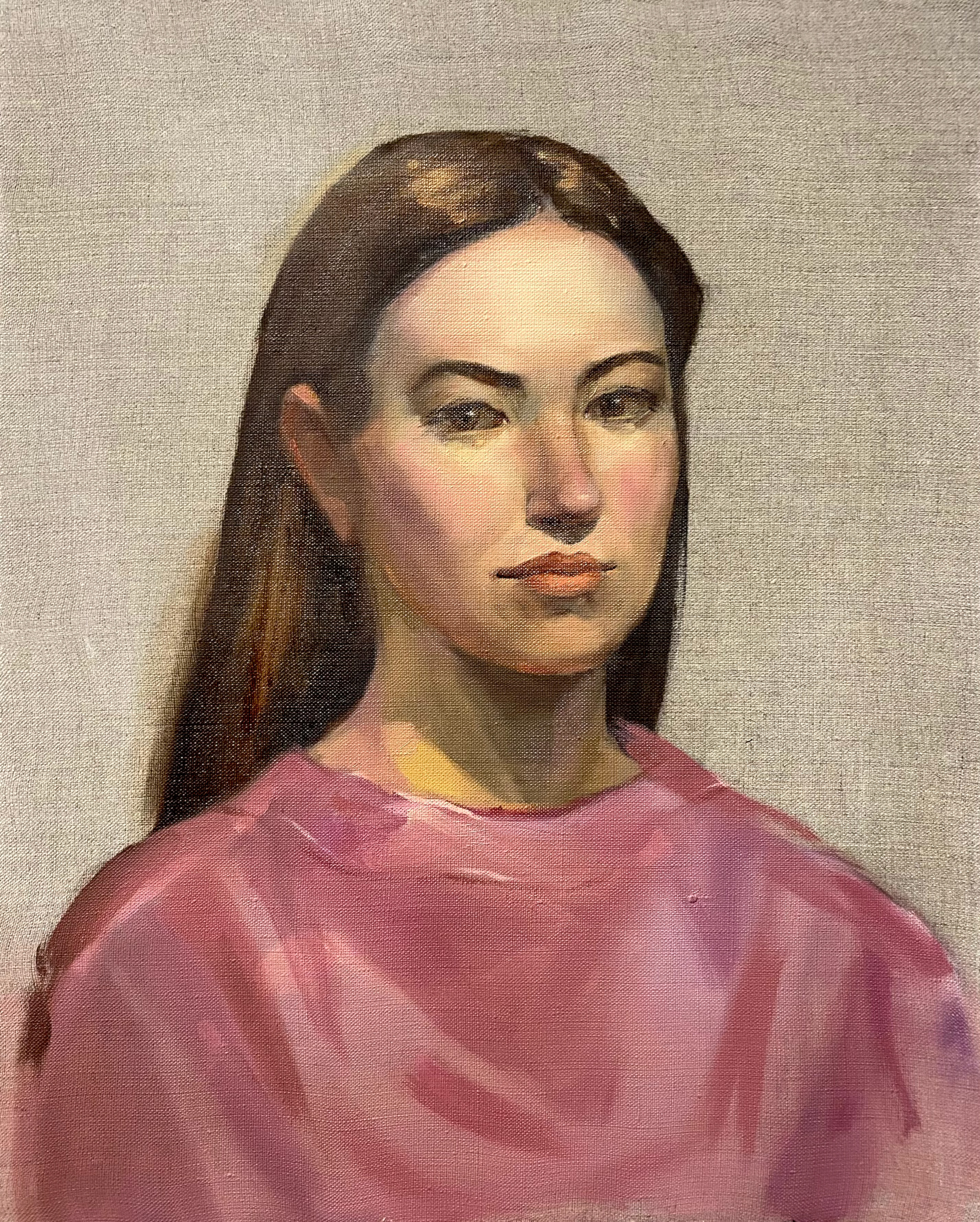 Untitled Portrait, oil on canvas, 50 × 60 cm, 2022.