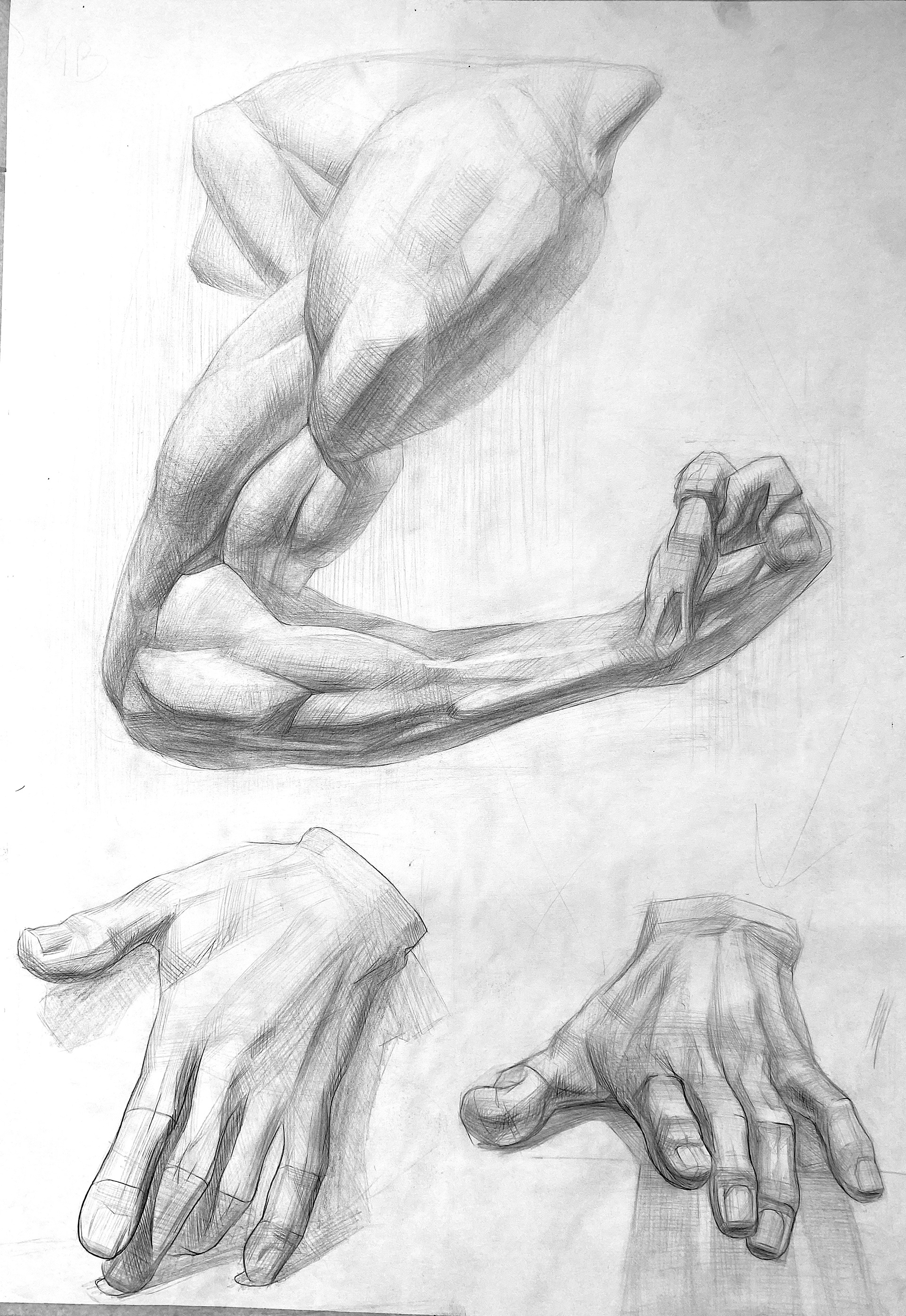 Untitled, pencil on paper, 2022.