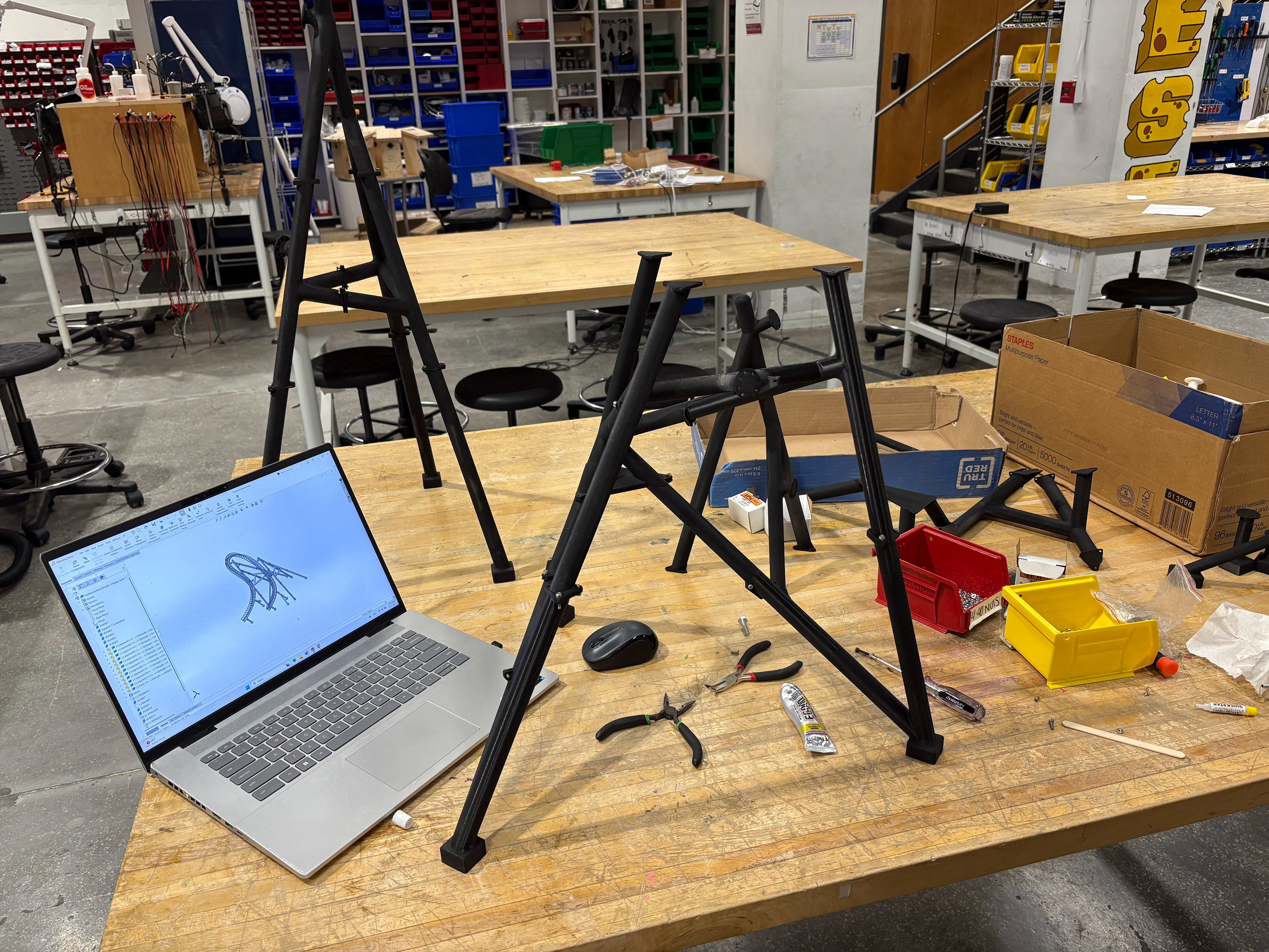 Top Hat Support Construction