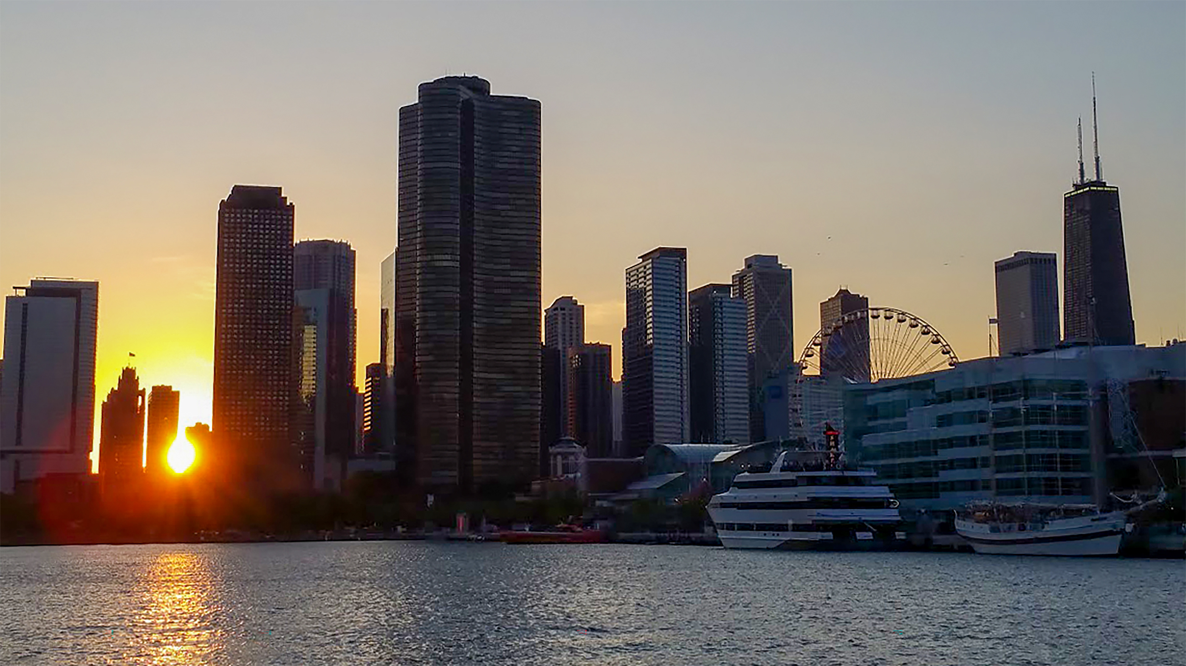 Chicago sunset.