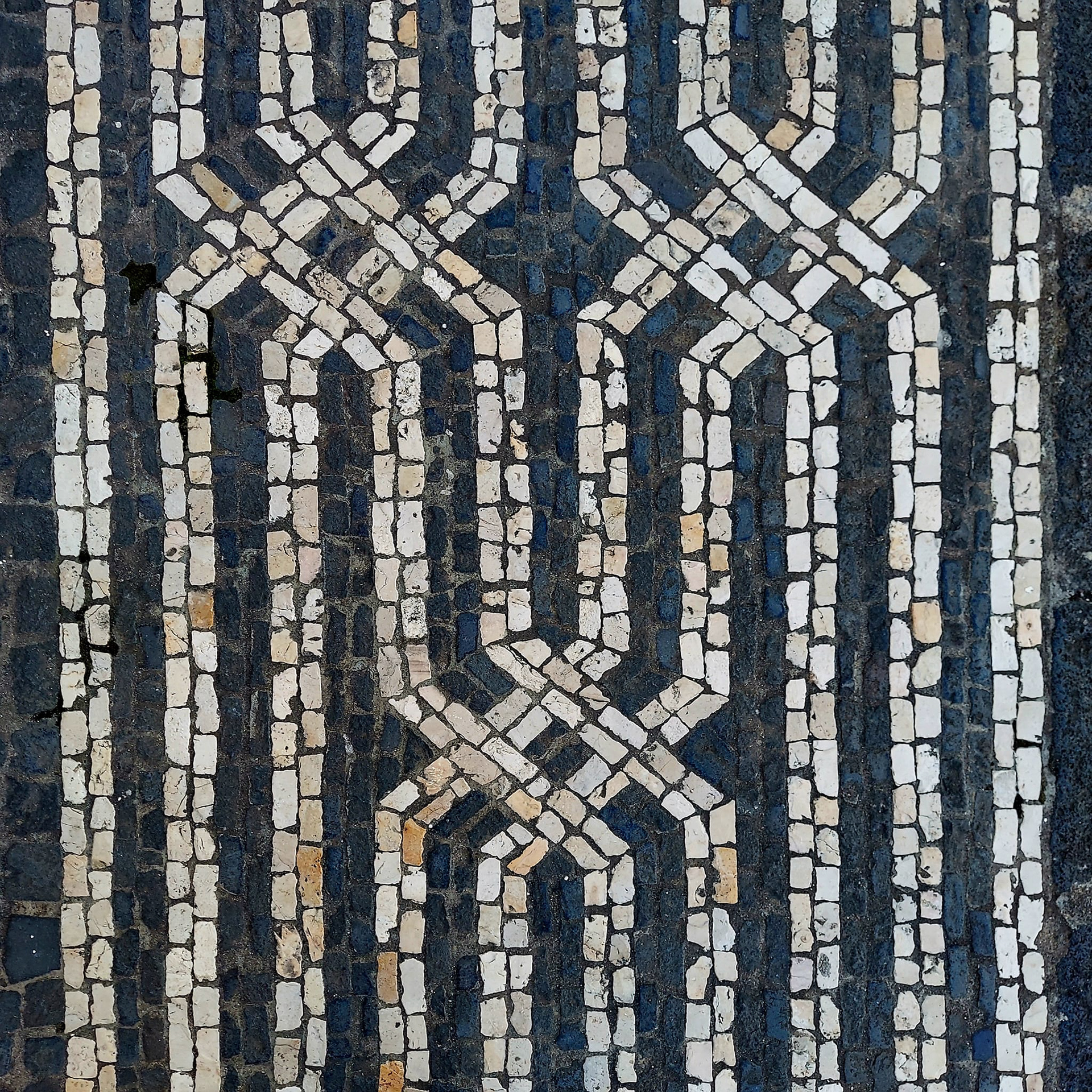 Cobblestone street on Sao Miguel Island.