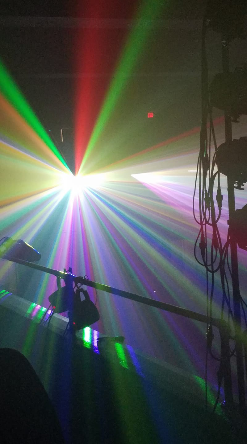Concert lighting.