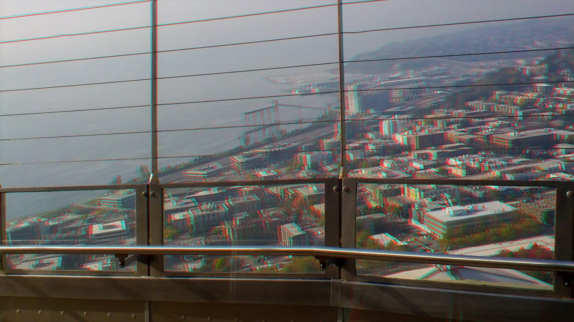 A view from the Space Needle, Seattle, Washington.