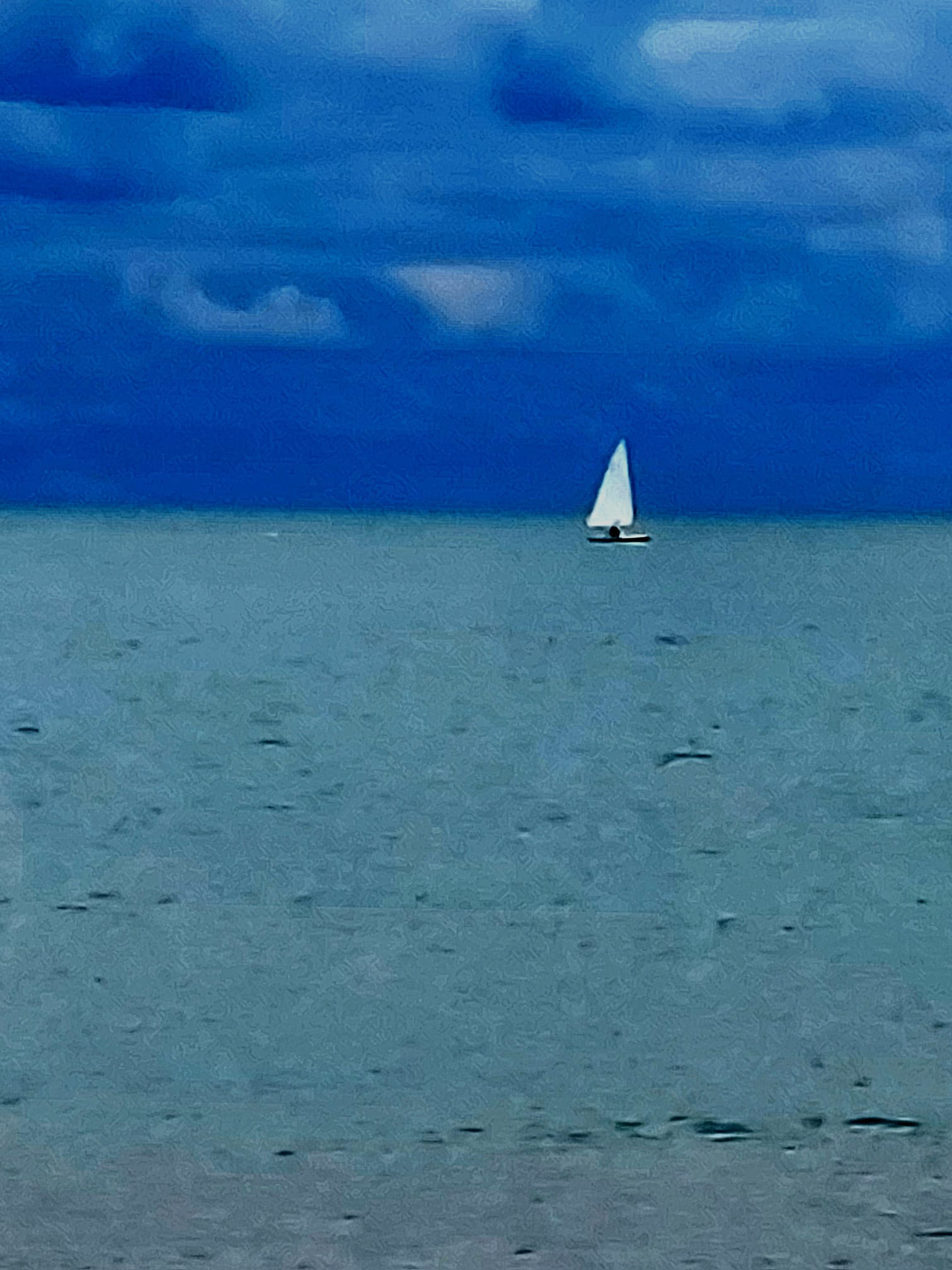 Sailboat on Lake Michigan.