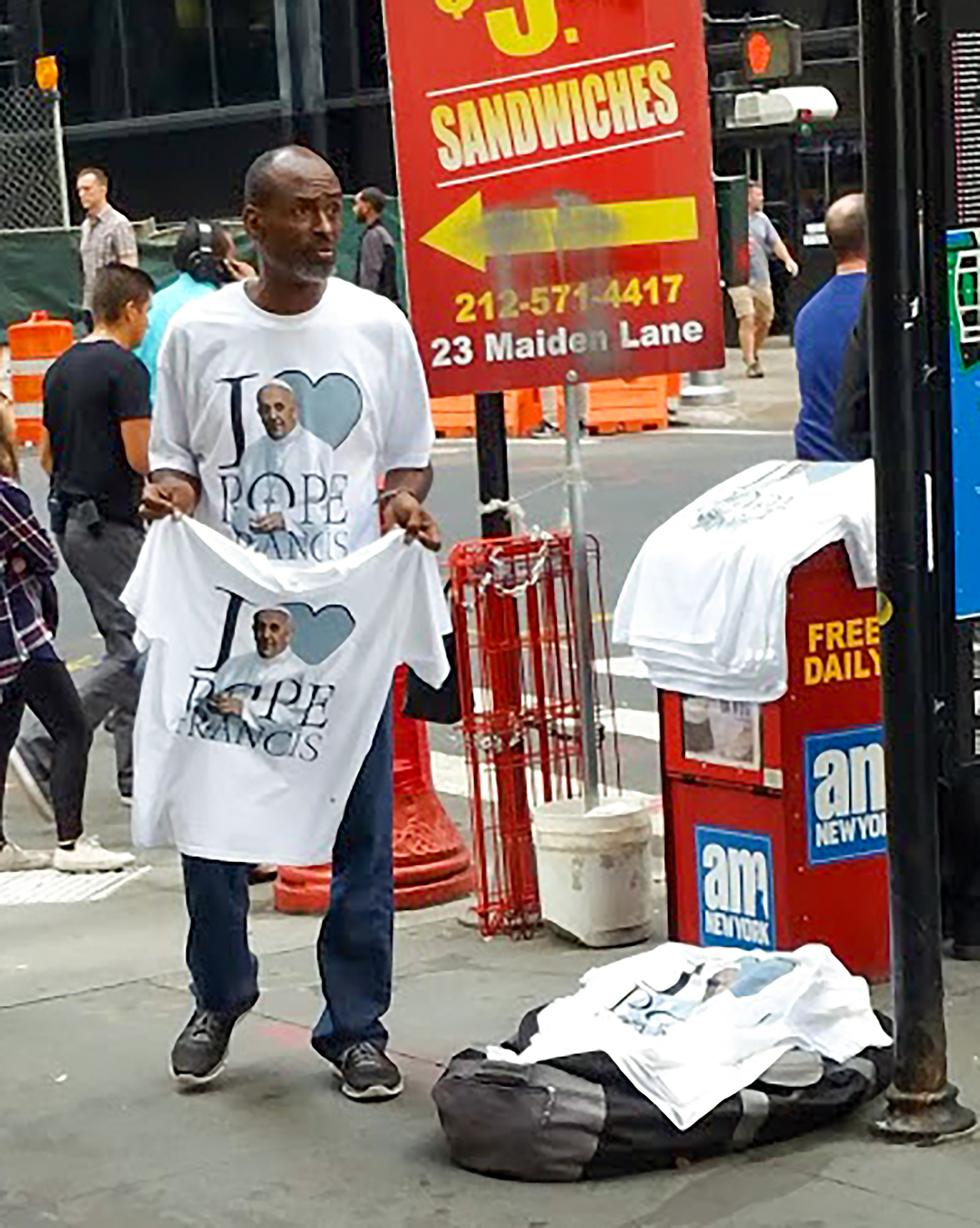 New York City t-shirt vendor.