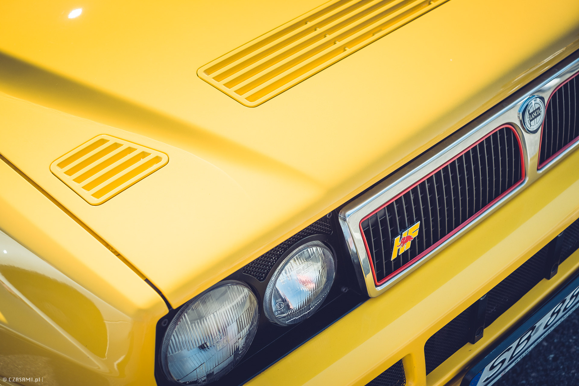 lancia delta integrale hf. fotografia motoryzacyjna CZASAMI.pl. youngtimer warsaw rozpoczęcie sezonu 2018