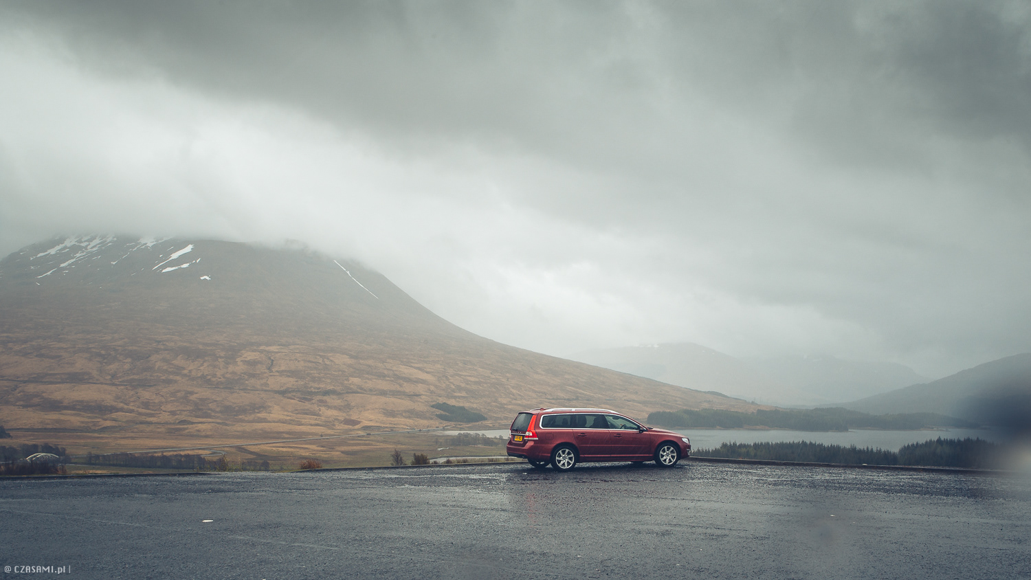 VOLVO V70. GLEN COE. Fotografia motoryzacyjna czasami.pl