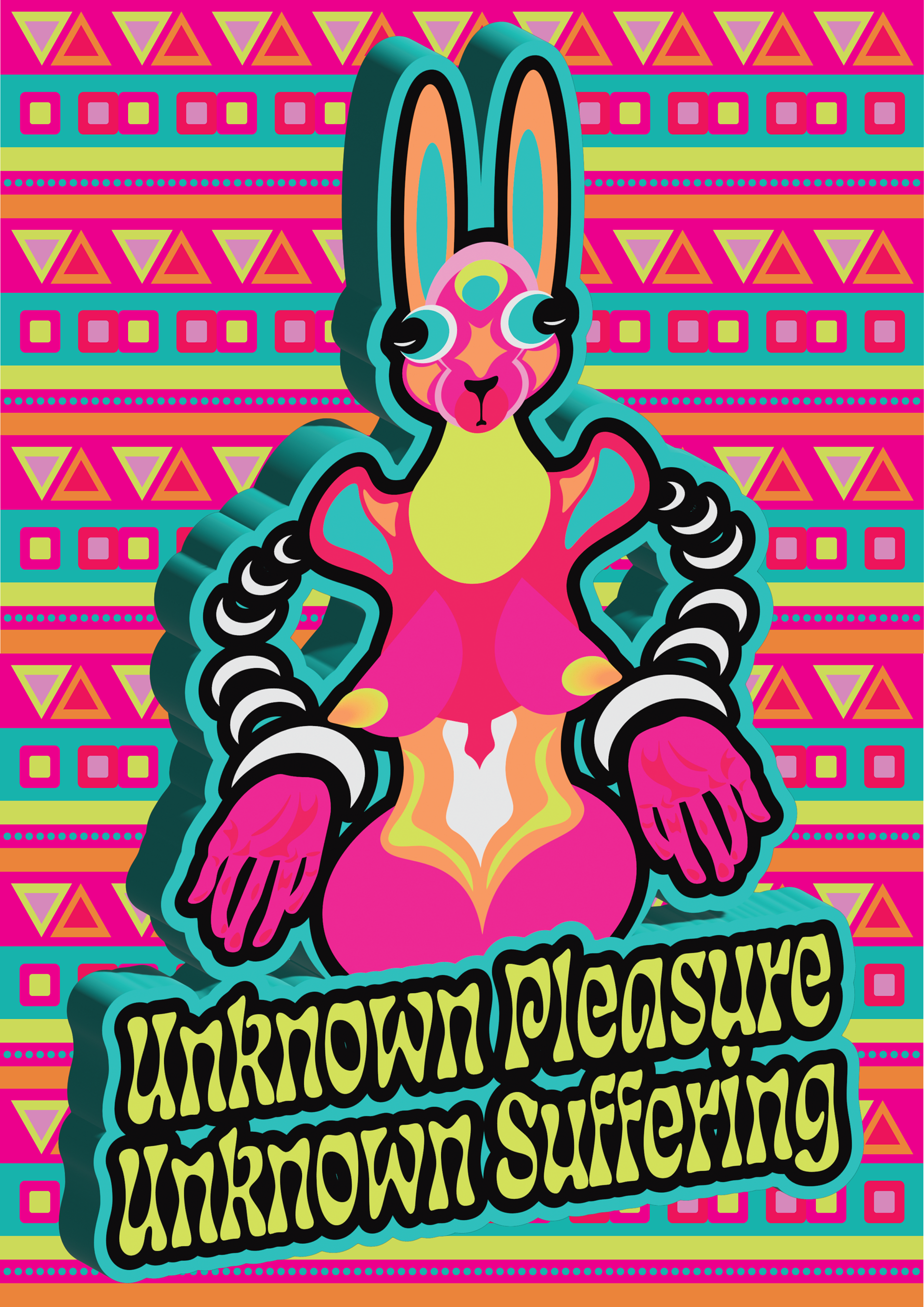 Unknown Pleasure/ Unknown Suffering 2023, Illustrator, (21 cm x 29.7 cm)