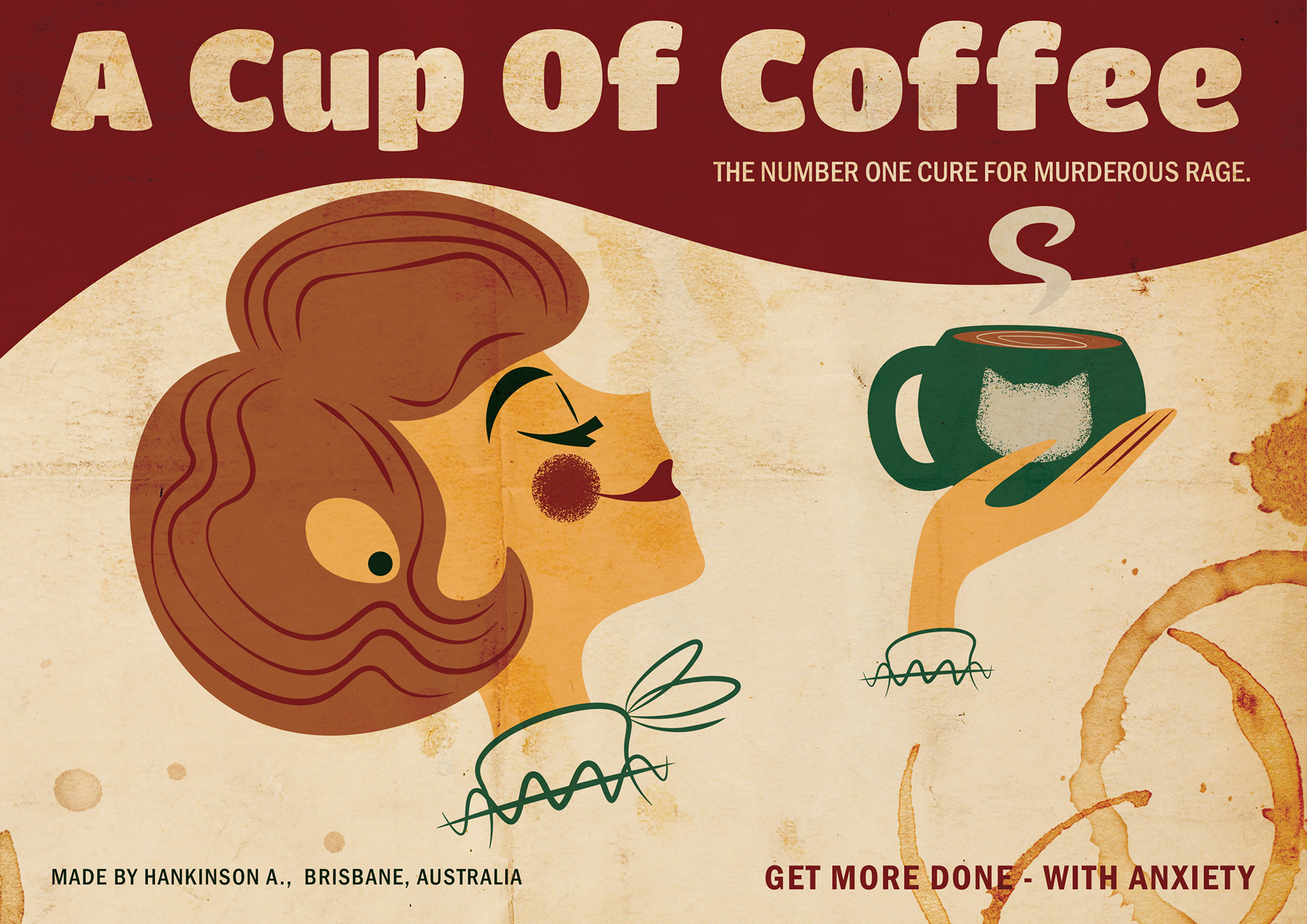 A cup of Coffee Packaging Recreation 2022, Illustrator