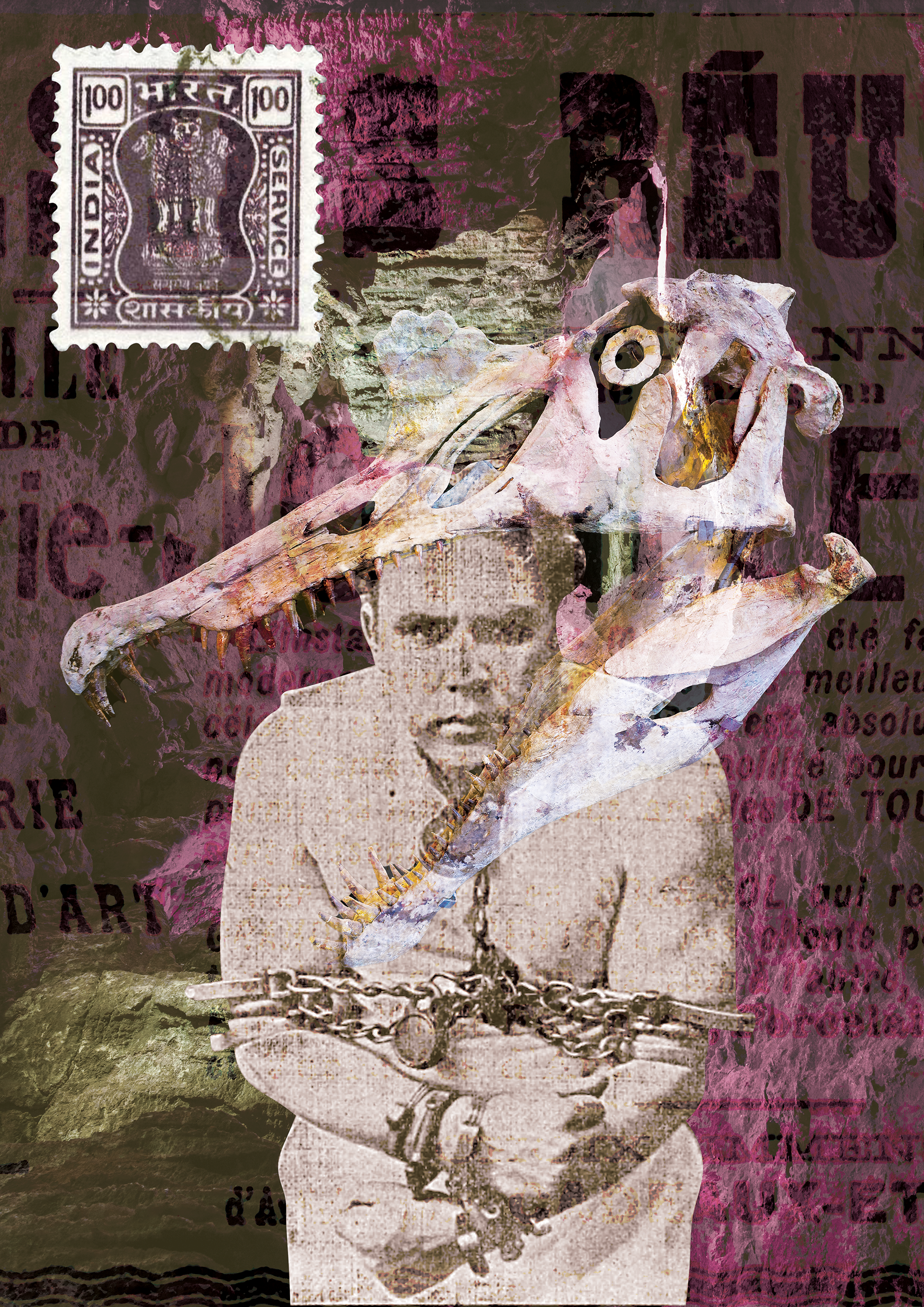 Blood Vessel 2023, Digital Collage, Photoshop (29.7 x 42 cm)