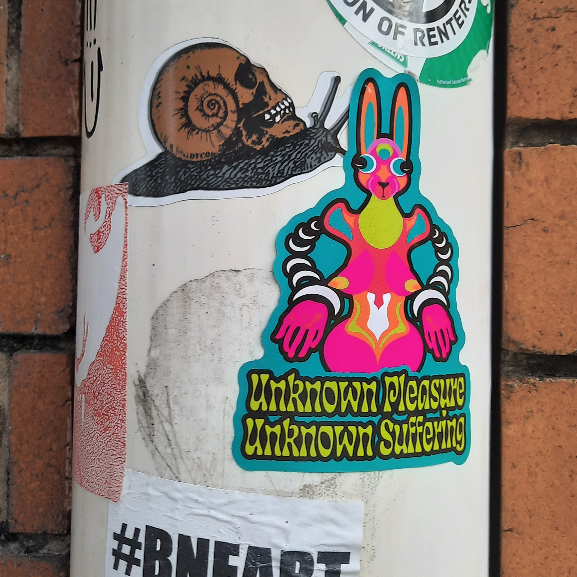 Unknown Pleasure/ Unknown Suffering 2023, Sticker (12.5 x 12.5cm)
