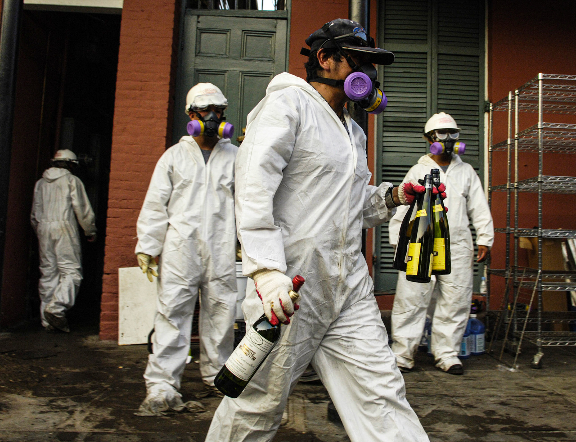 At Bistro at the Maison de Ville, a French Quarter restaurant, cleaners remove tainted wine and other spirits.